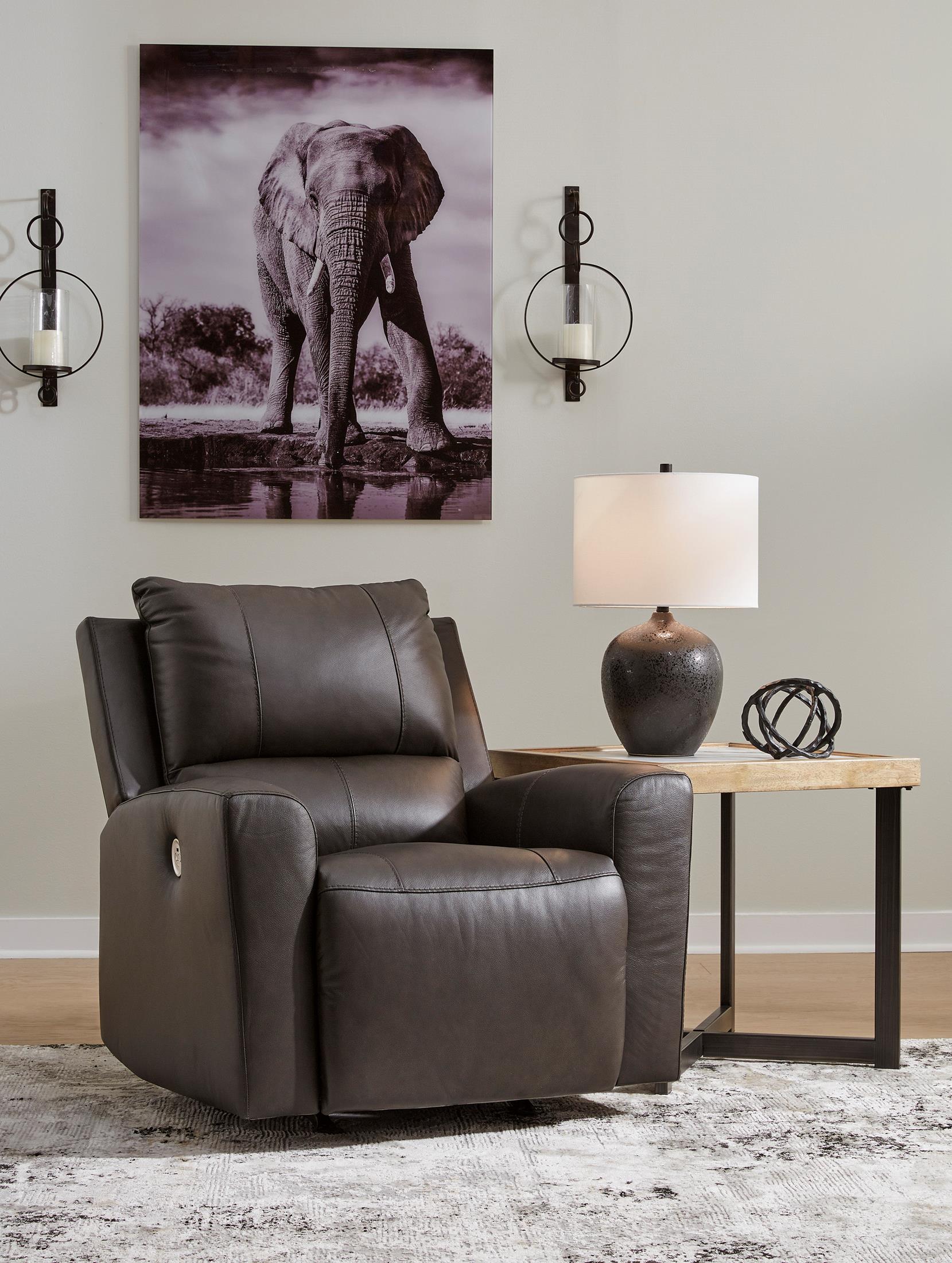 Boxmere Leather Power Rocker Recliner - Image 3