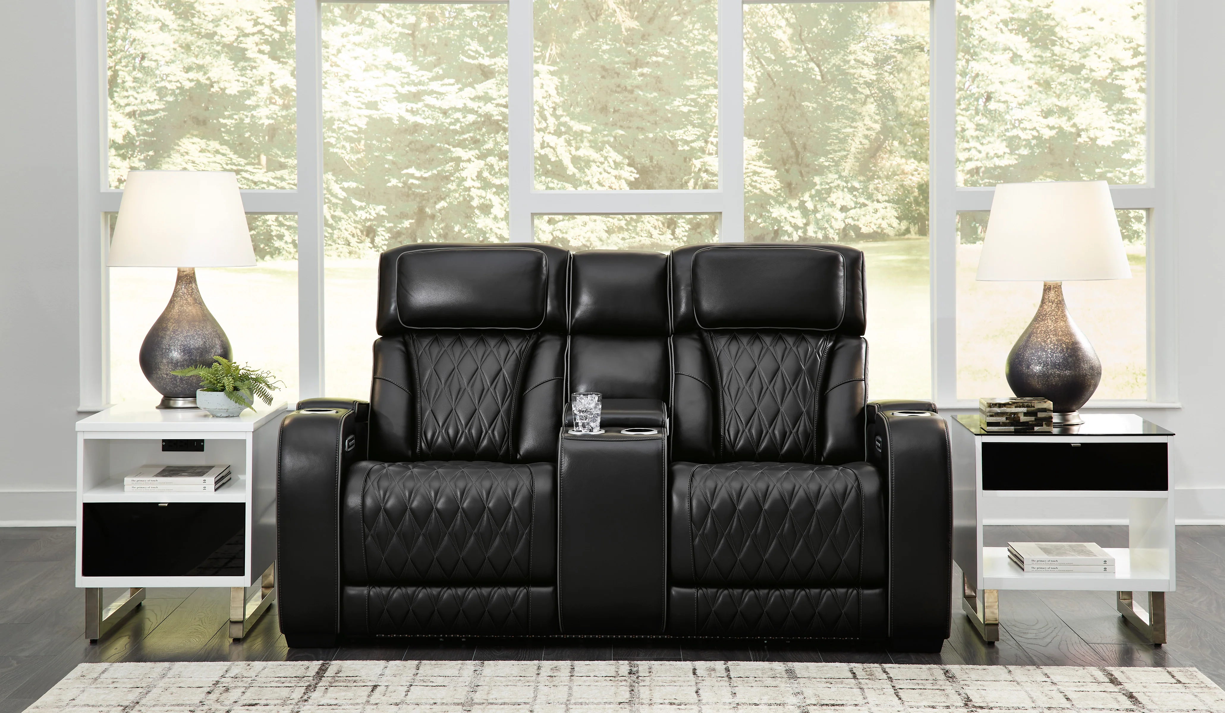 Boyington Power Reclining Console Loveseat with Adjustable Headrest - Image 15