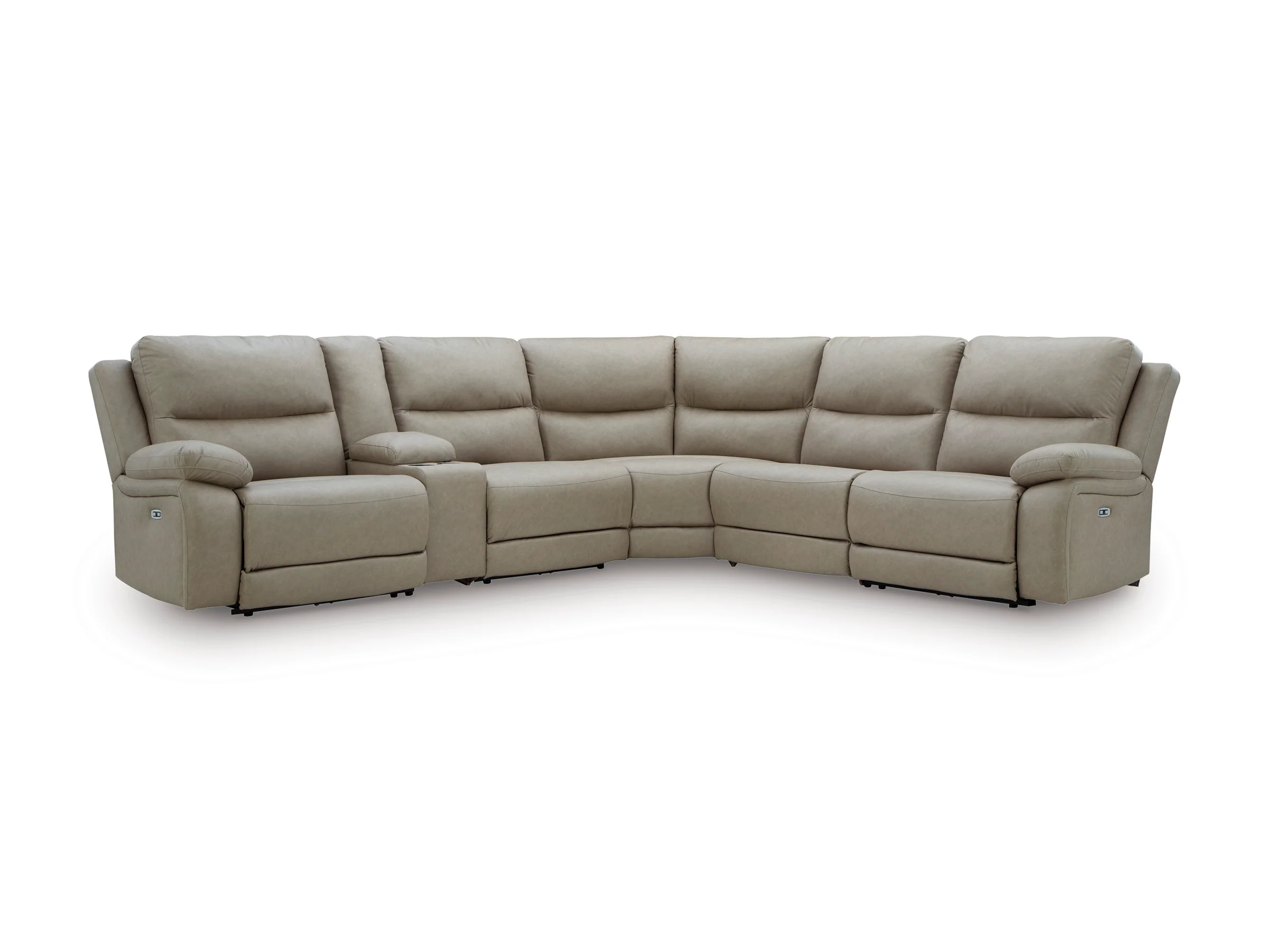 Brannigan 6-Piece Reclining Sectional with Storage Console