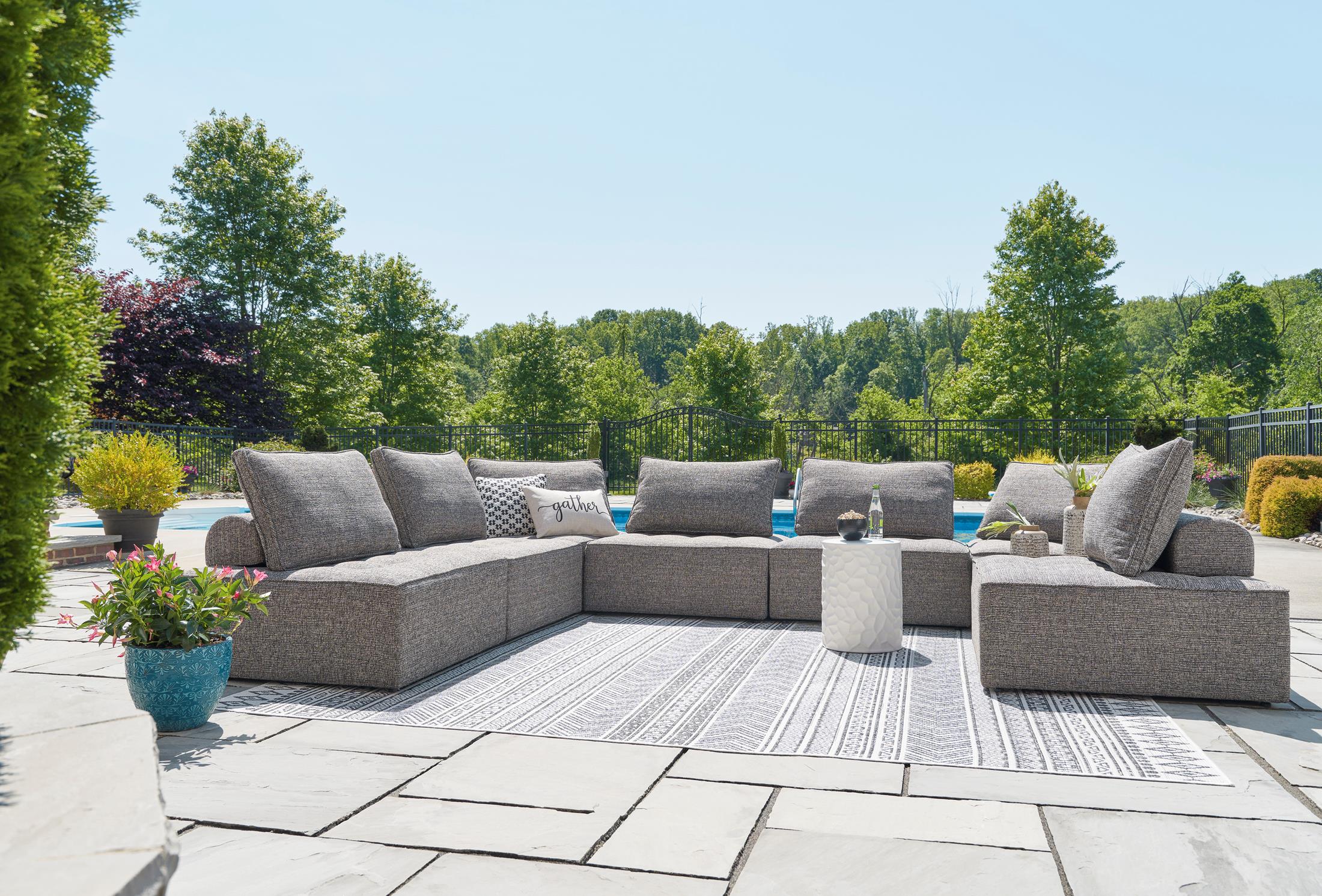 Ashley Bree Zee 8-Piece Outdoor Patio Modular Seating - Image 5