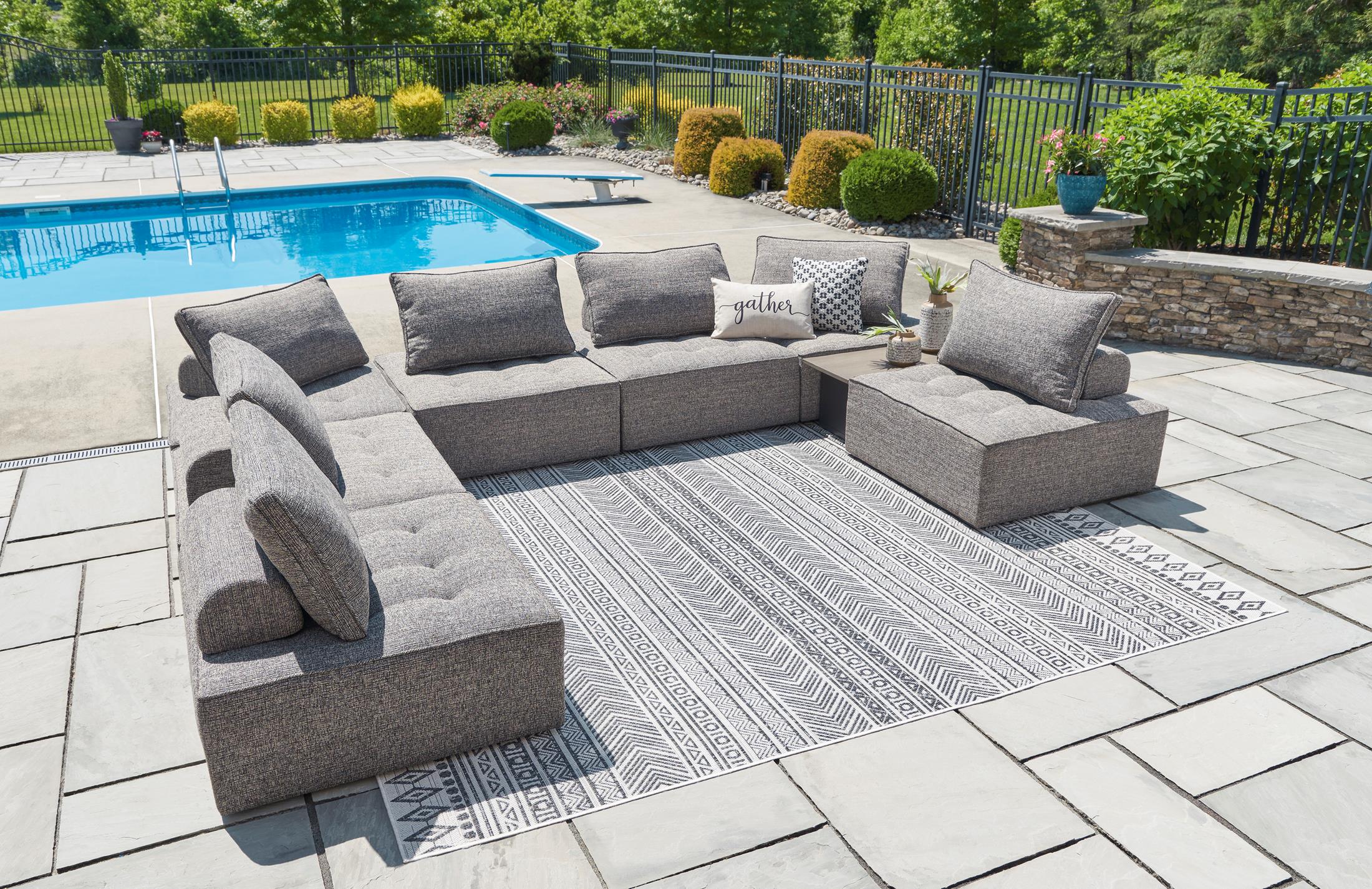 Ashley Bree Zee 8-Piece Outdoor Patio Modular Seating - Image 6