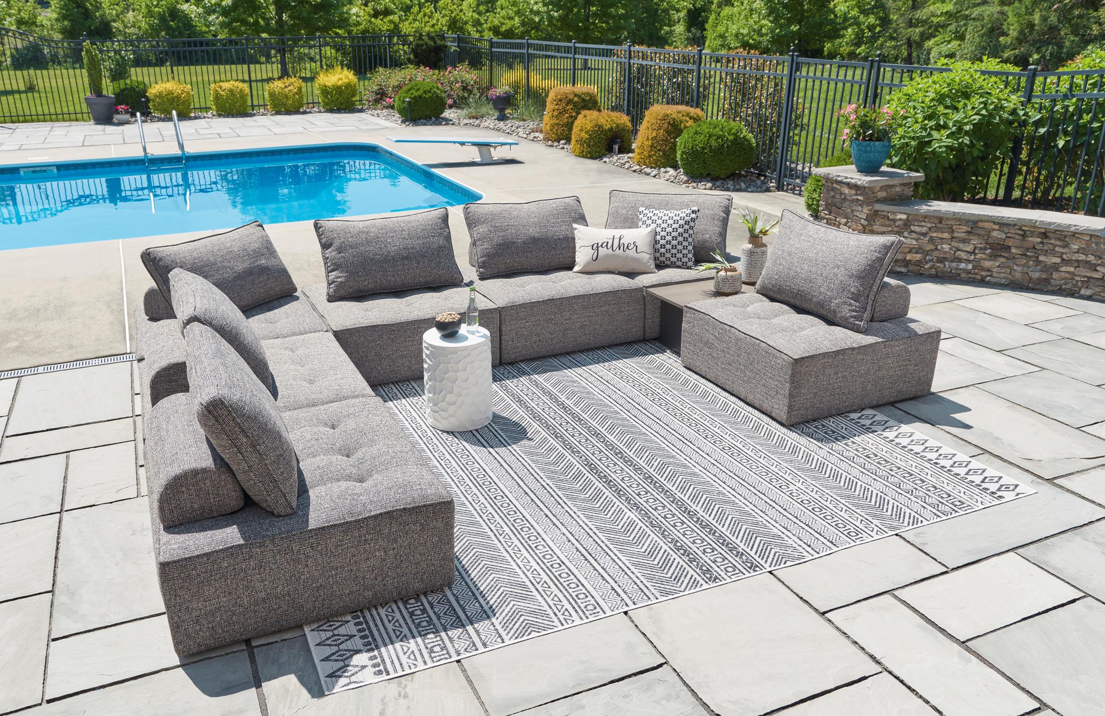 Bree Zee 8-Piece Outdoor Sectional - Image 5