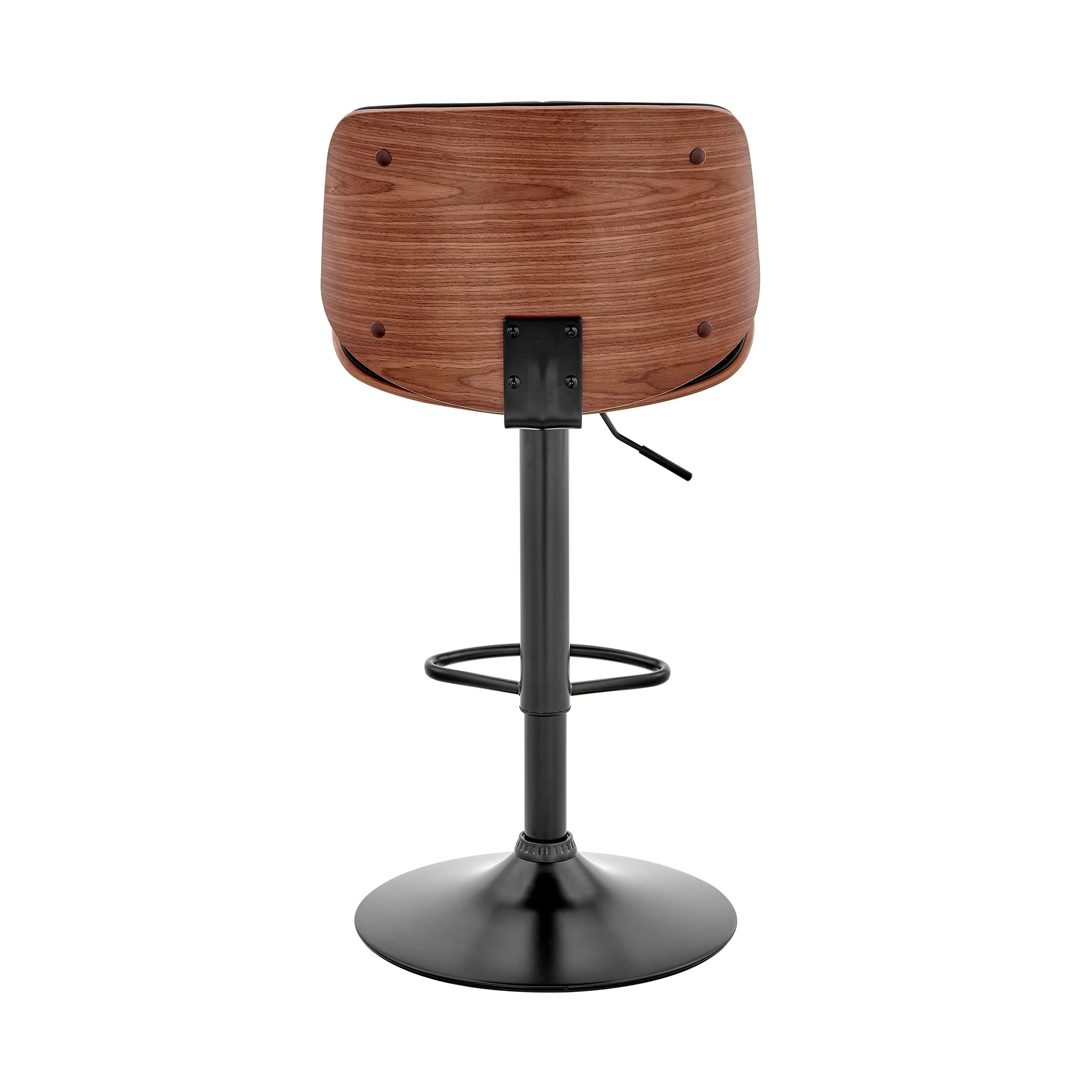 Brock Adjustable Black Bar Stool - Image 4