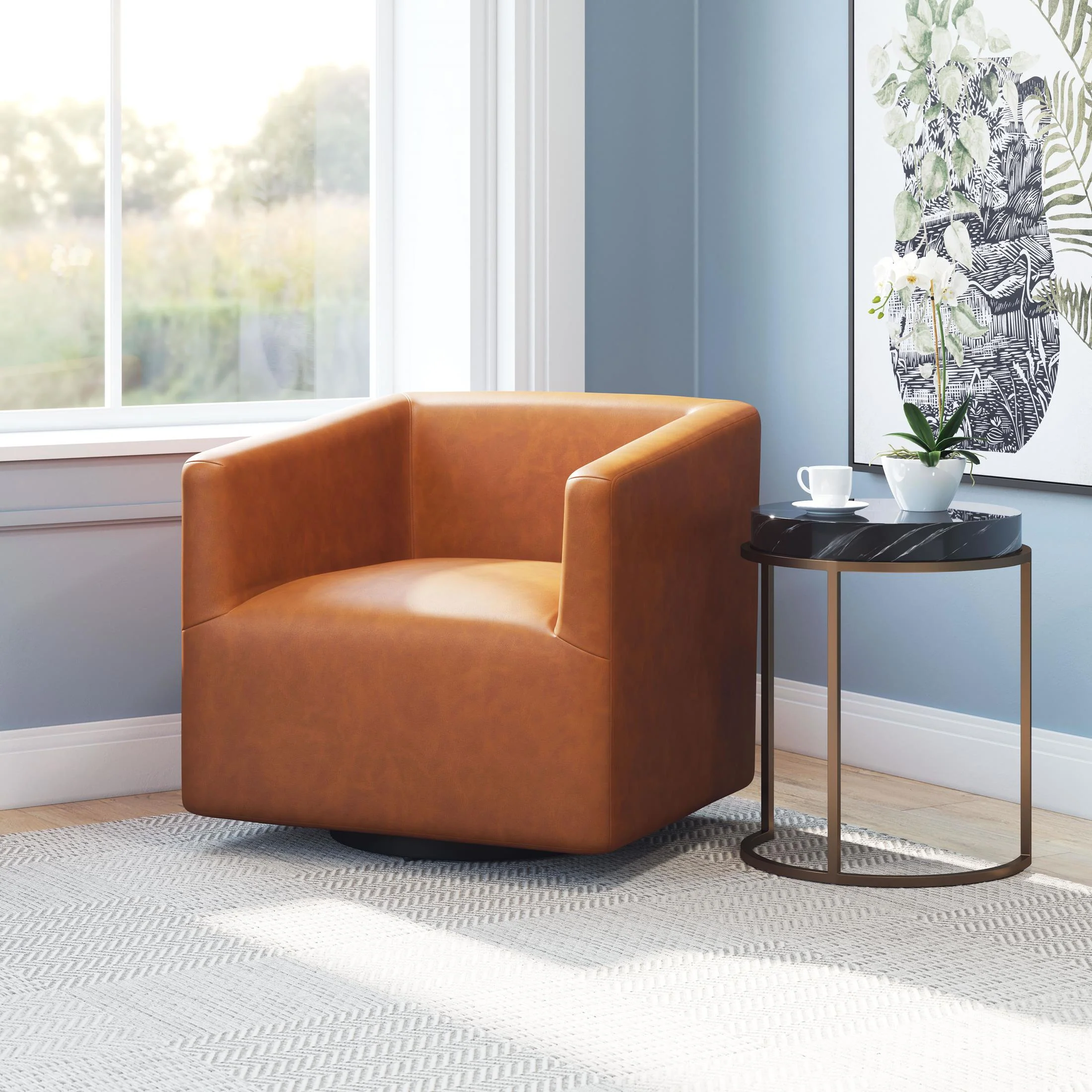 Brooks Accent Chair Brown - Image 2