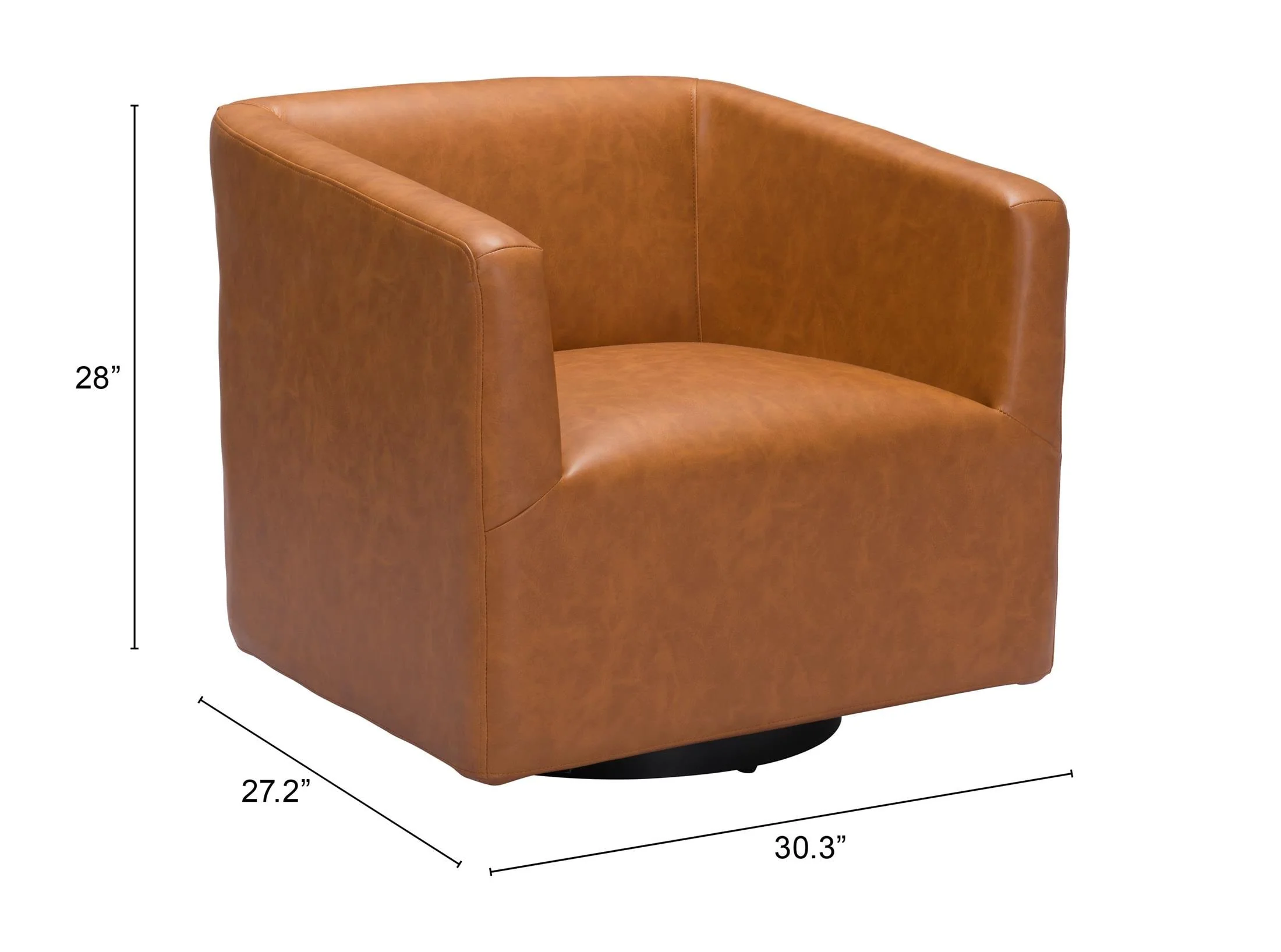 Brooks Accent Chair Brown - Image 3