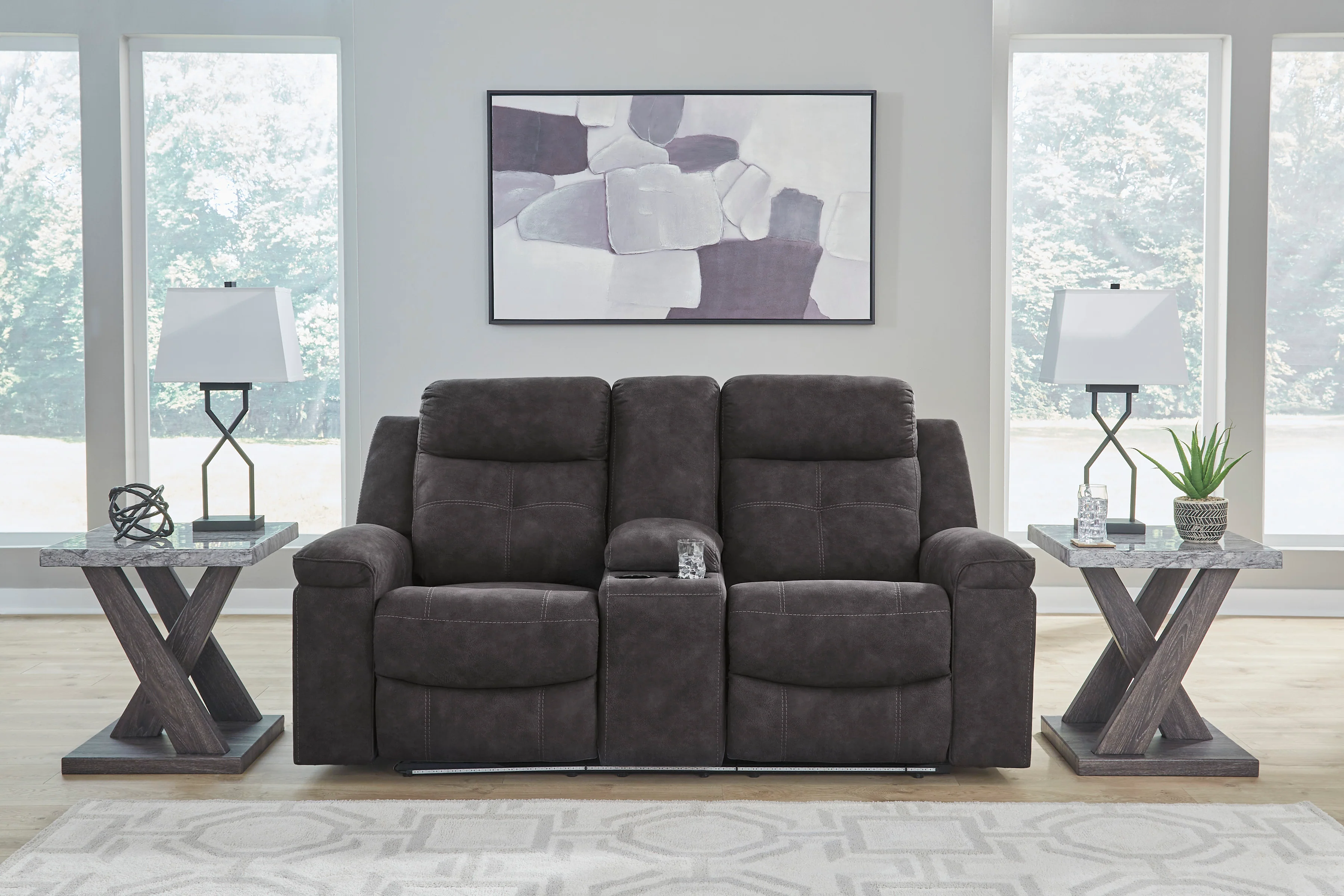 Brysonview Reclining Console Loveseat - Image 3