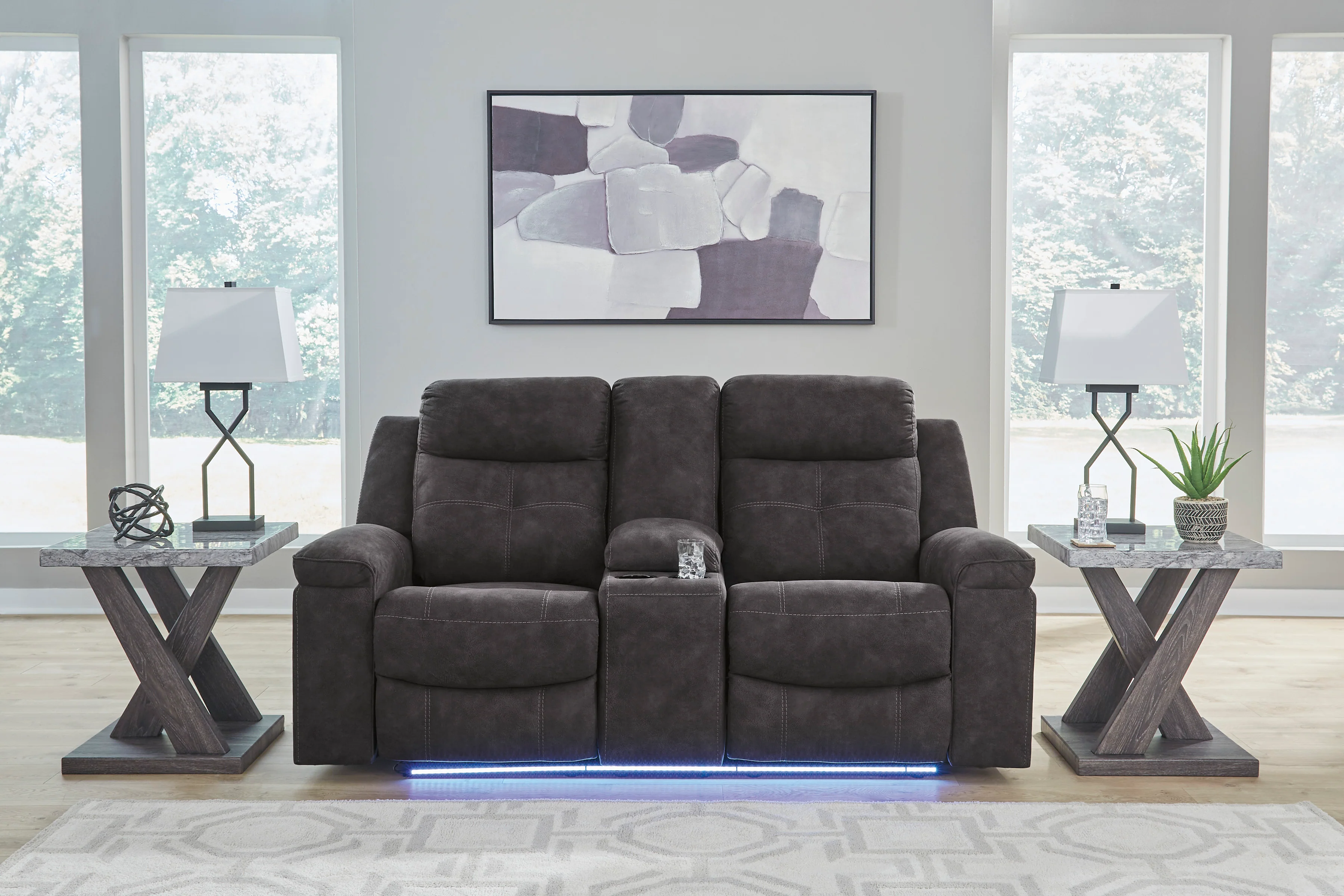 Brysonview Reclining Console Loveseat - Image 5