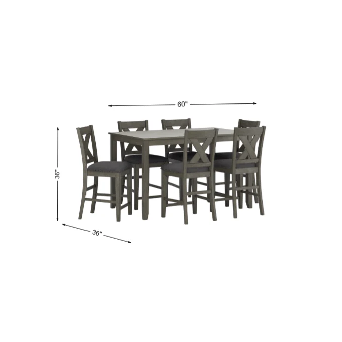 Caitbrook Counter Height Dining Table and Bar Stools (Set of 7) - Image 3