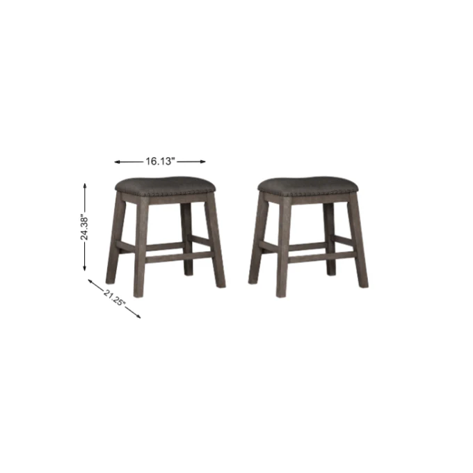 Caitbrook Counter Height Upholstered Bar Stool (Set of 2) - Image 3