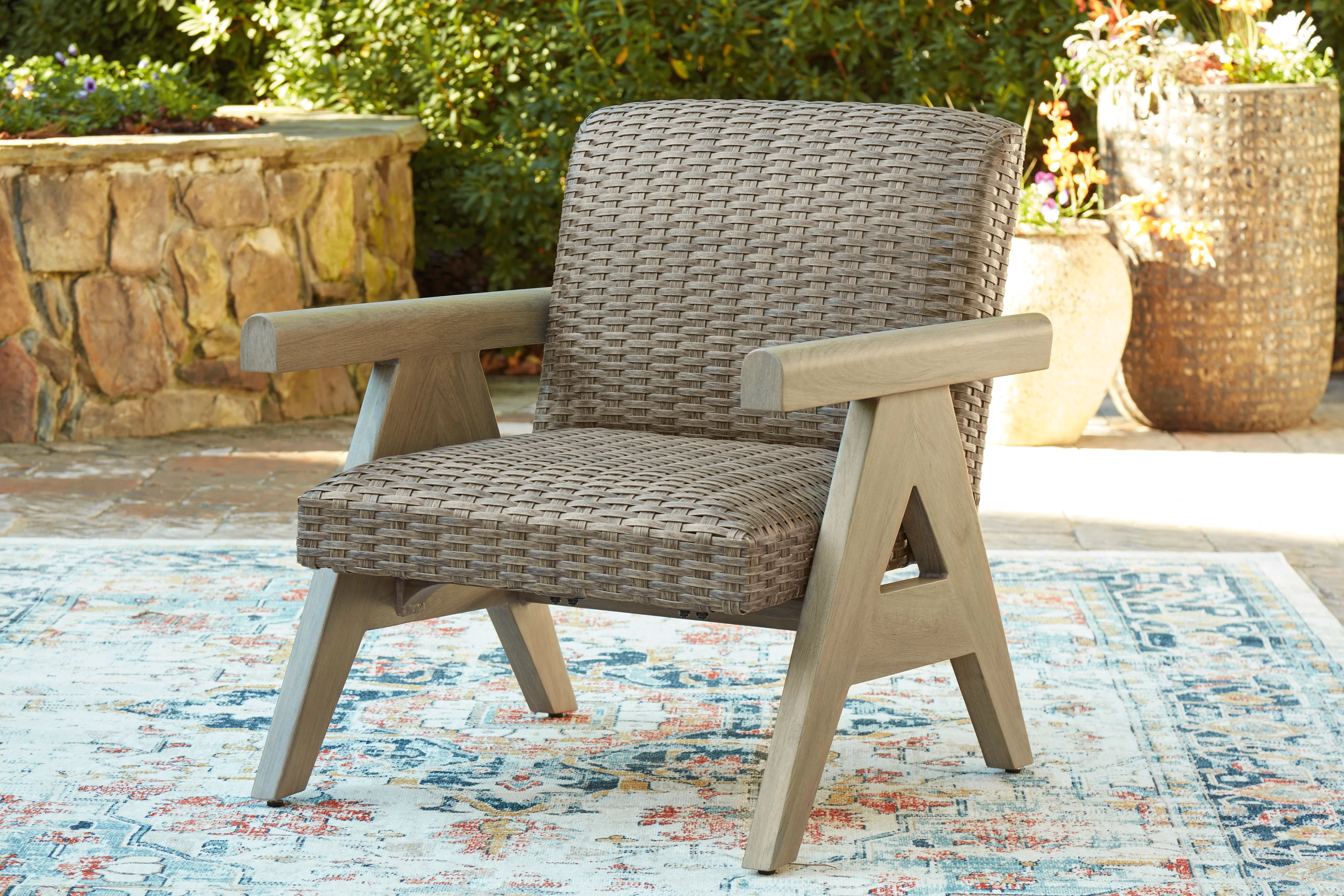Ashley Carisbo Outdoor Patio Rocking Lounge Chair - Image 2