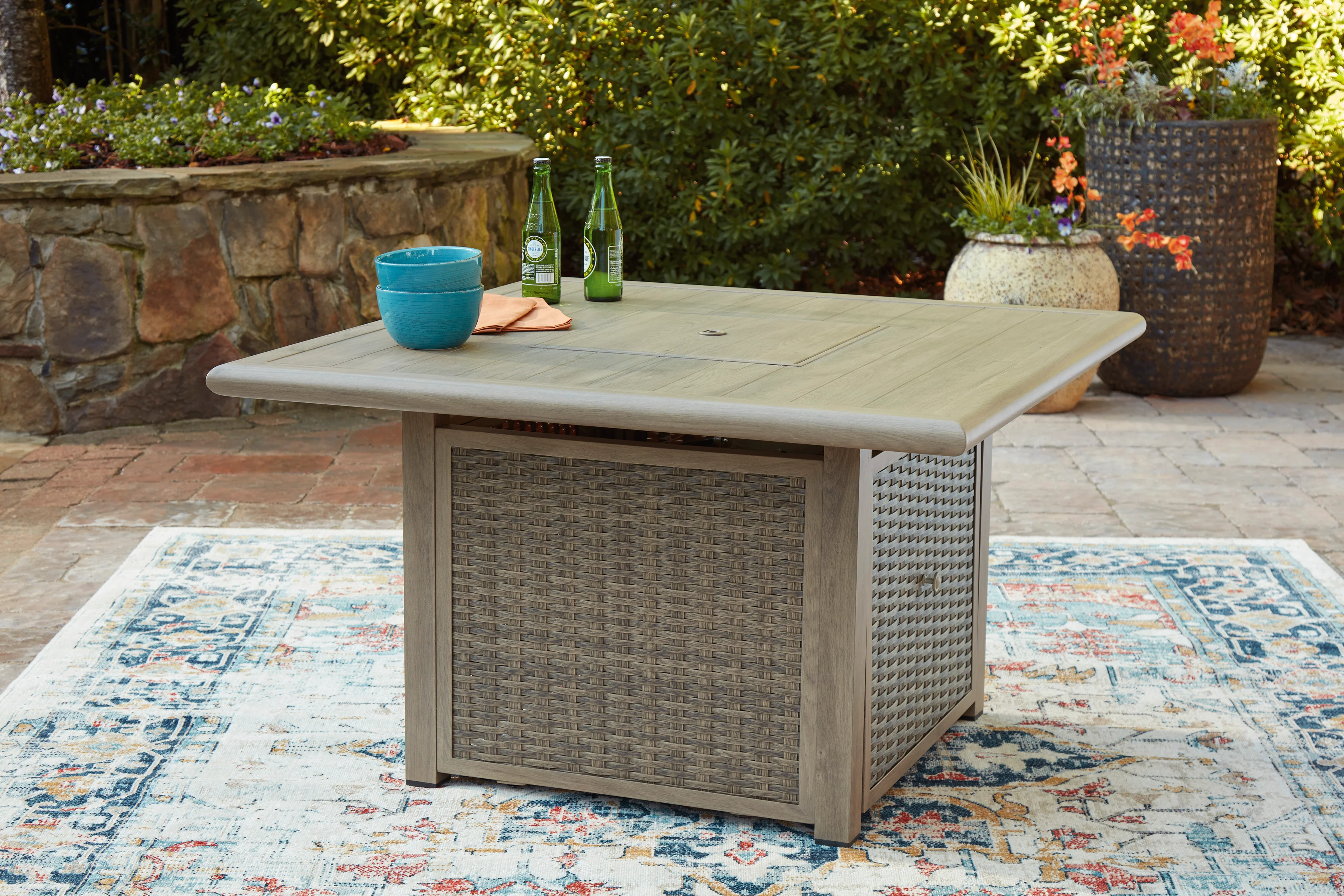 Carisbo Square Fire Pit Table - Image 3