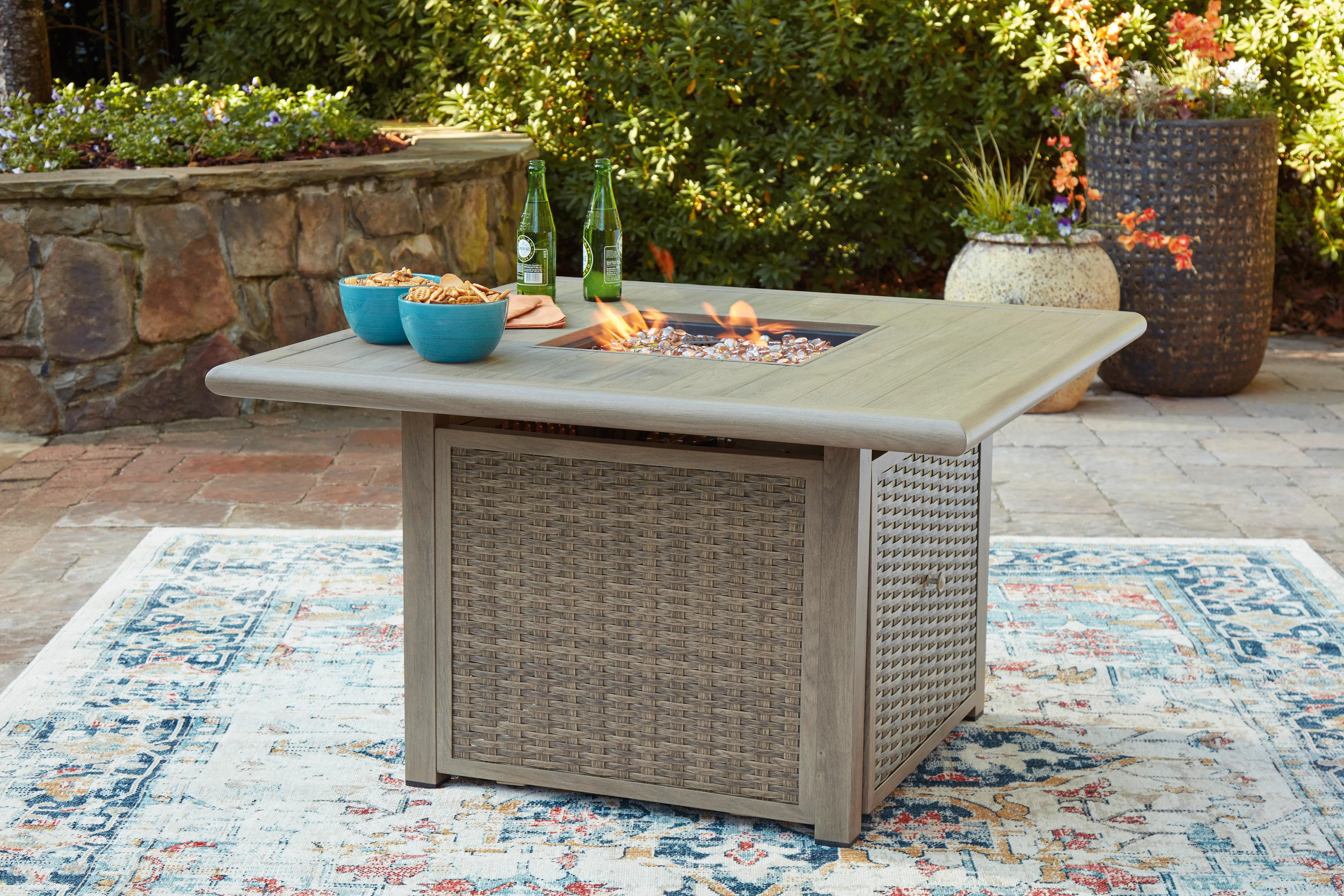 Carisbo Square Fire Pit Table - Image 5
