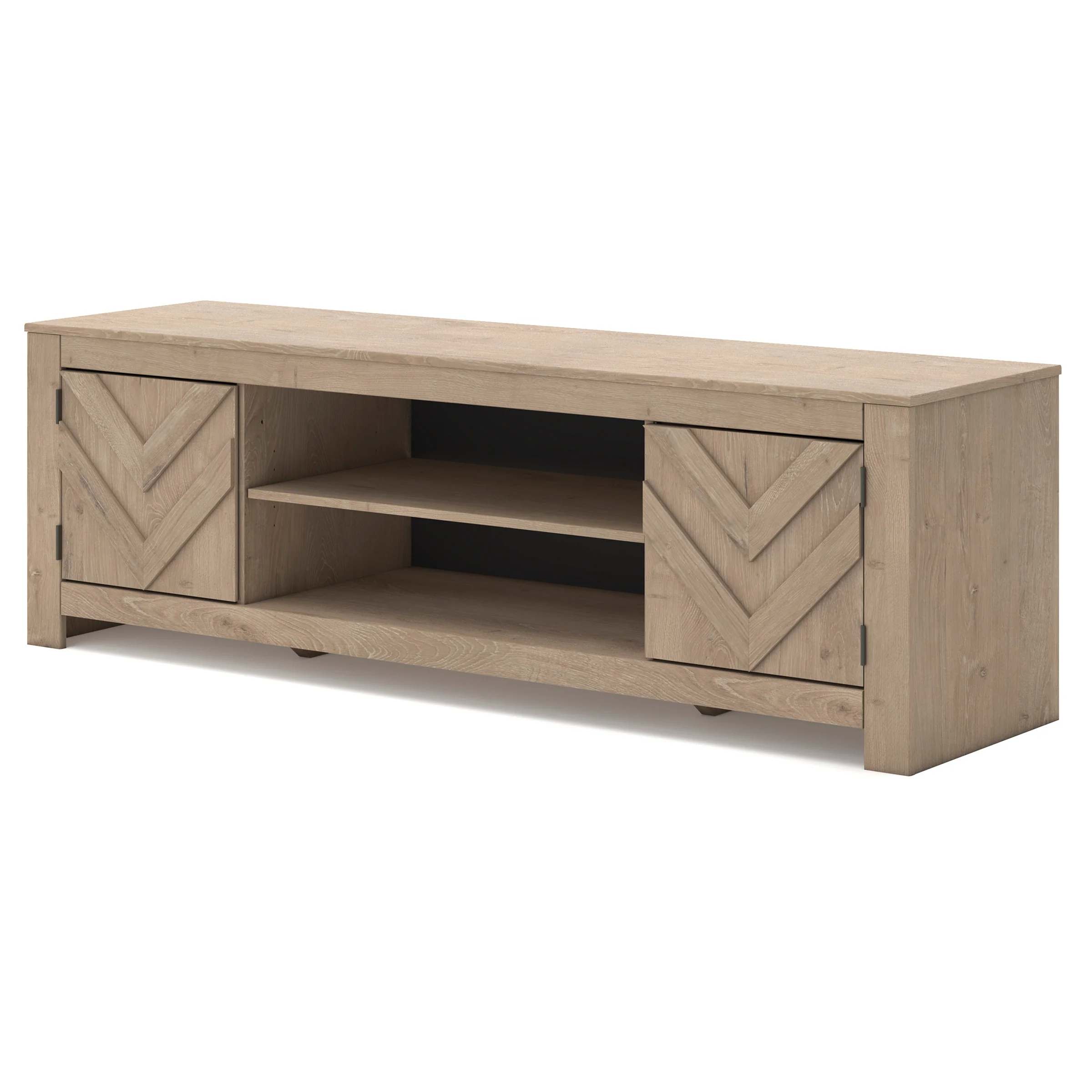 Cayboni Large TV Stand with Fireplace Option - Image 8