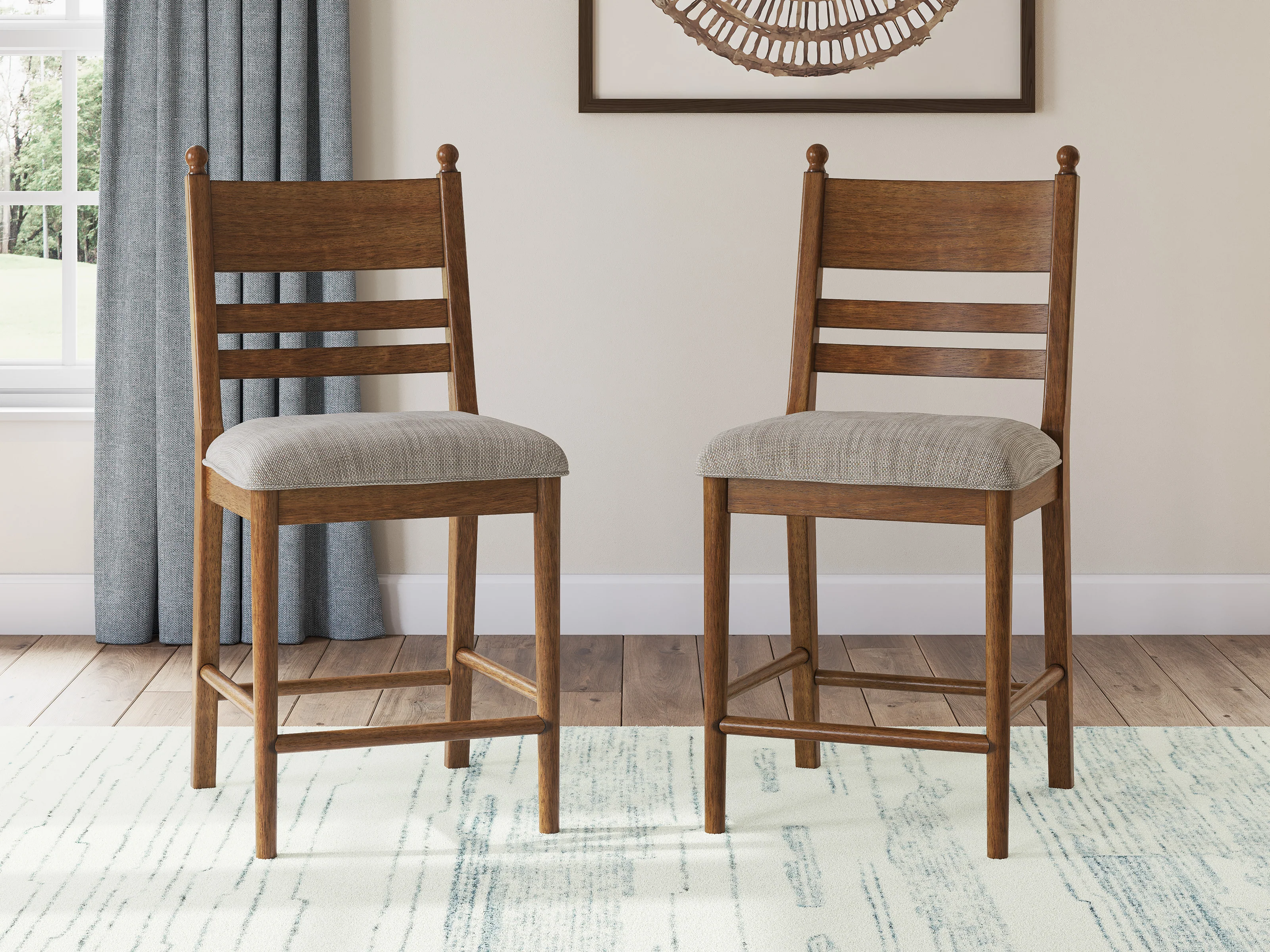 Chadworth Counter Height Upholstered Barstool (Set of 2) - Image 4