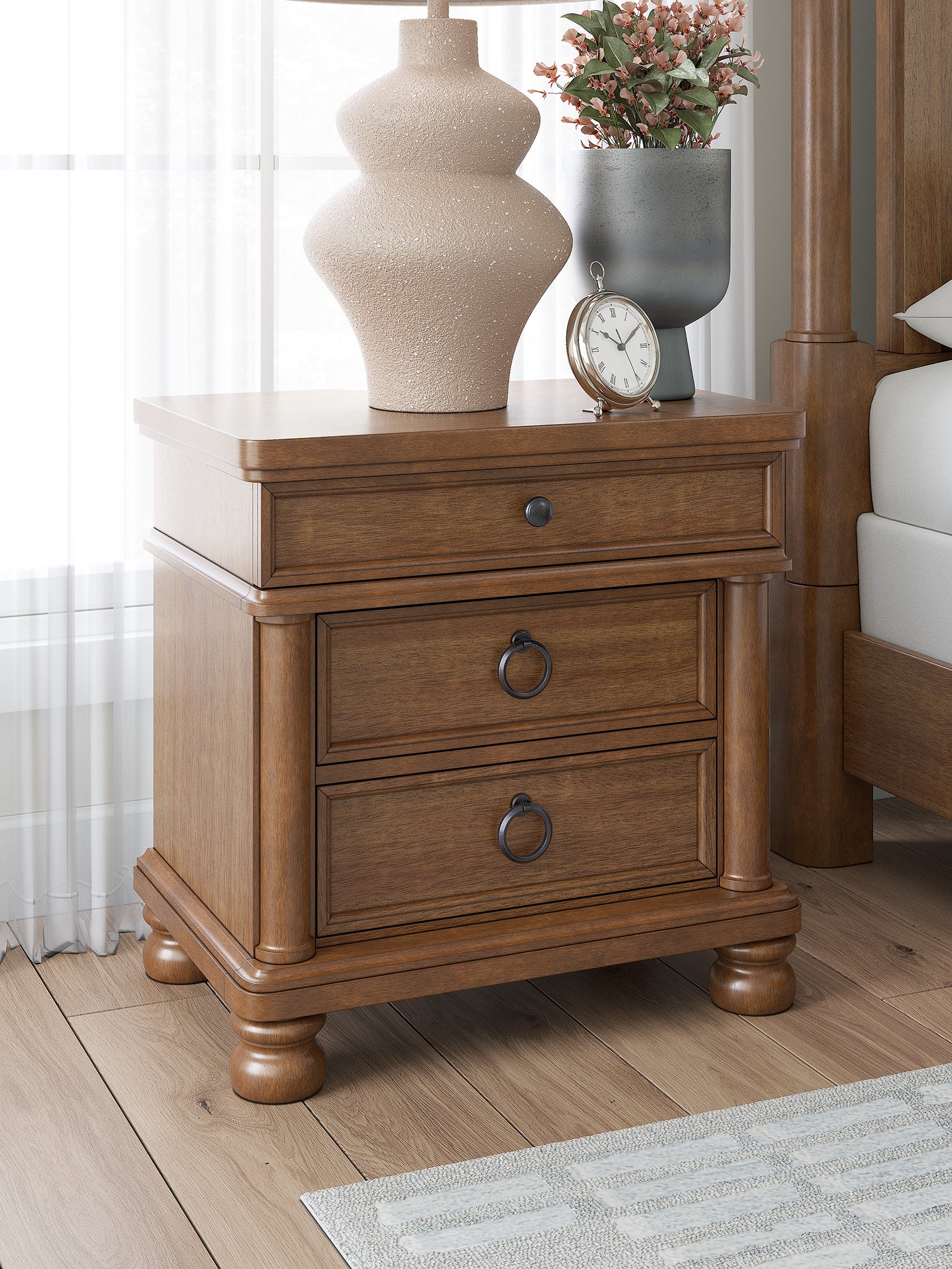 Chadworth Three Drawer Night Stand - Image 13