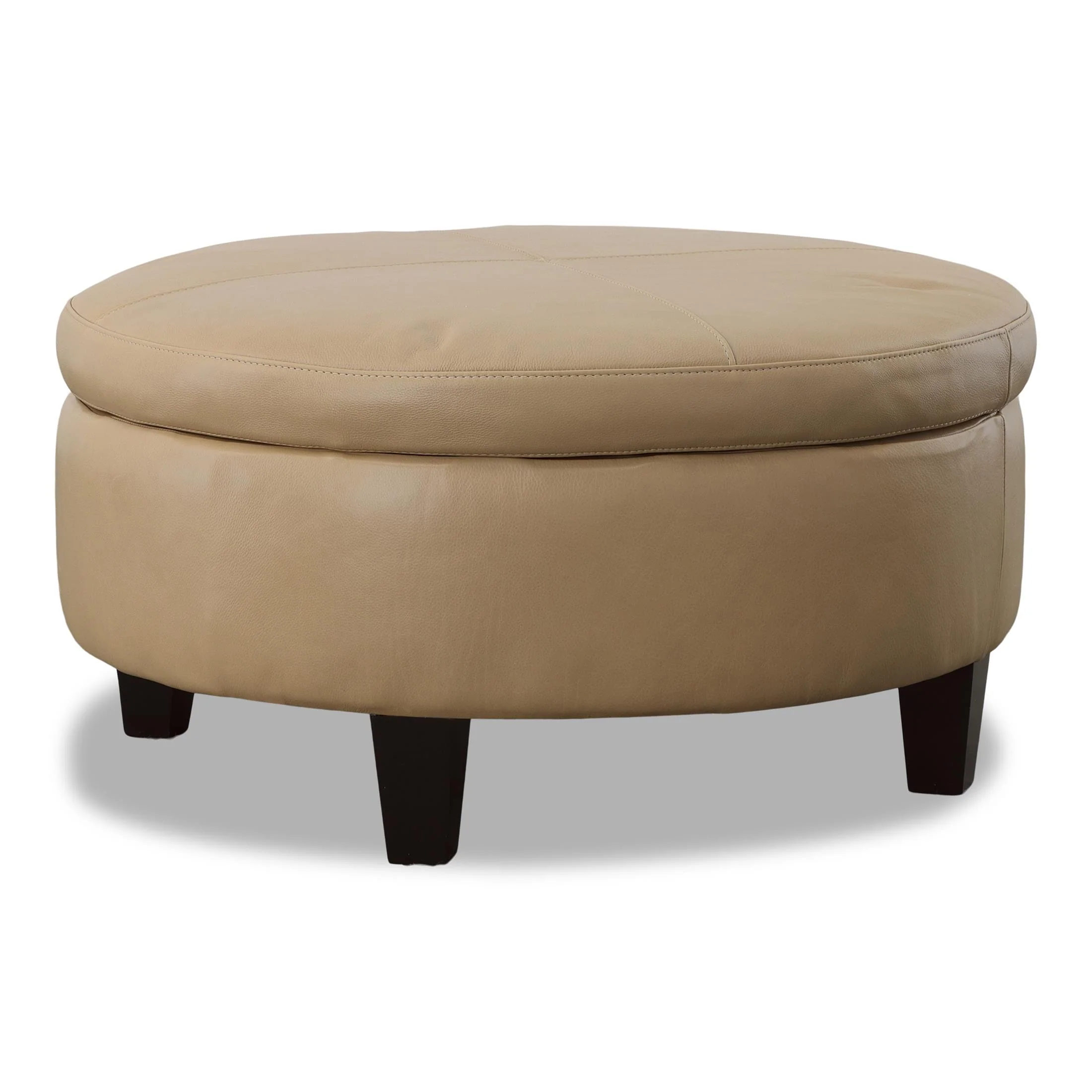 Cheney Leather Storage Ottoman - Image 4