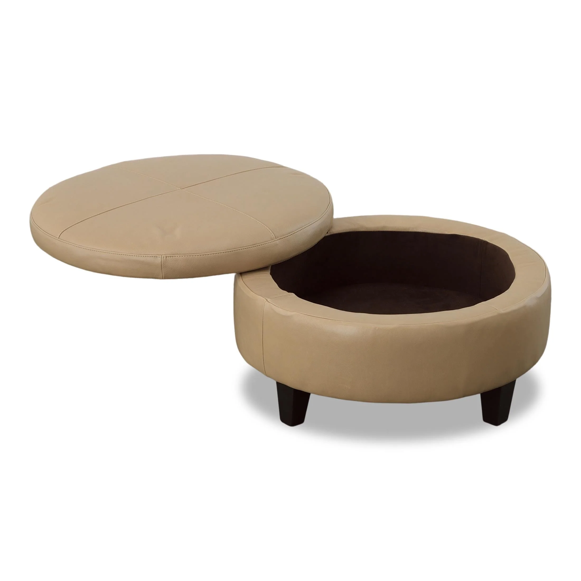 Cheney Leather Storage Ottoman - Image 5