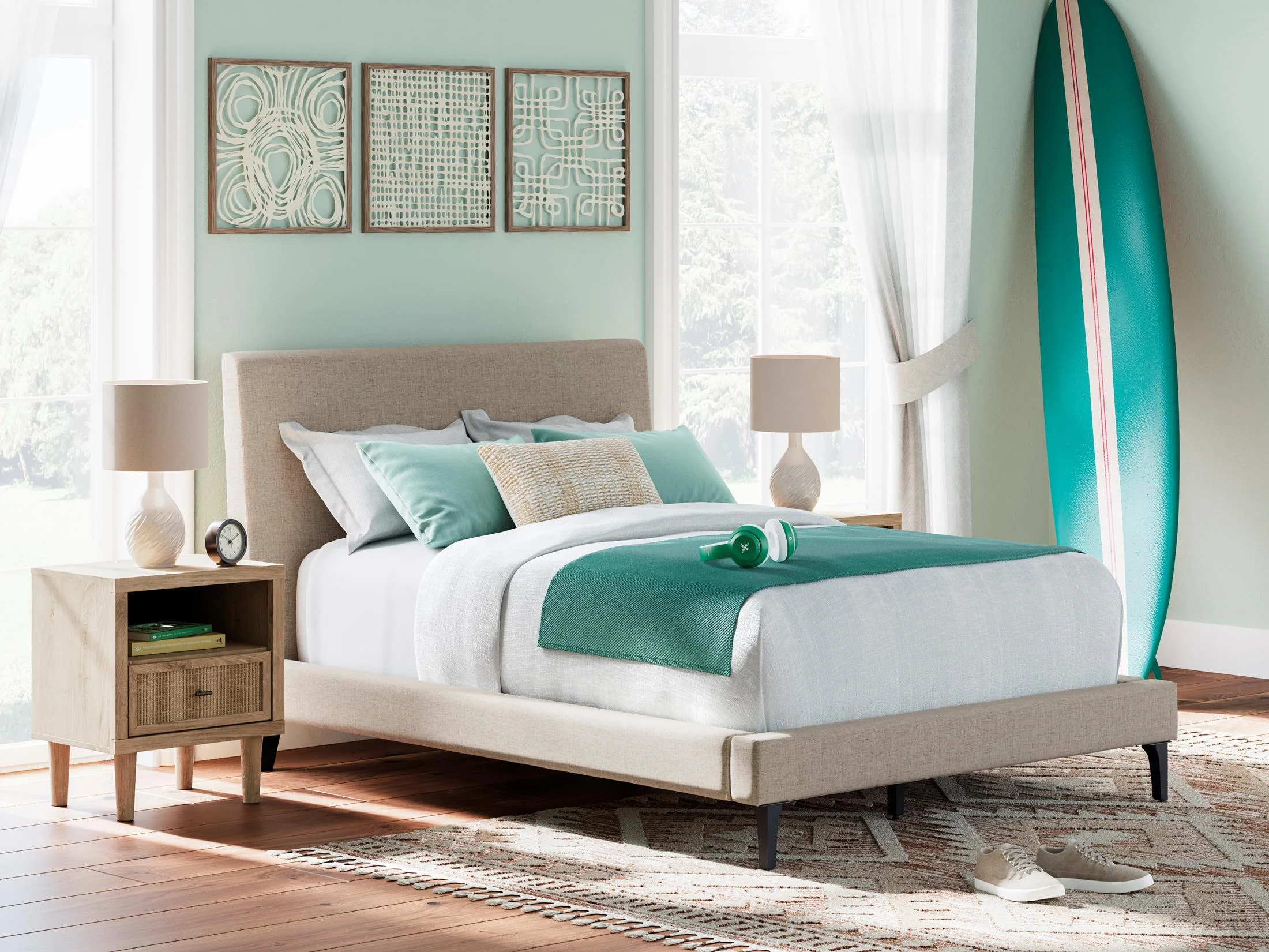 Cielden Upholstered Bed - Image 2