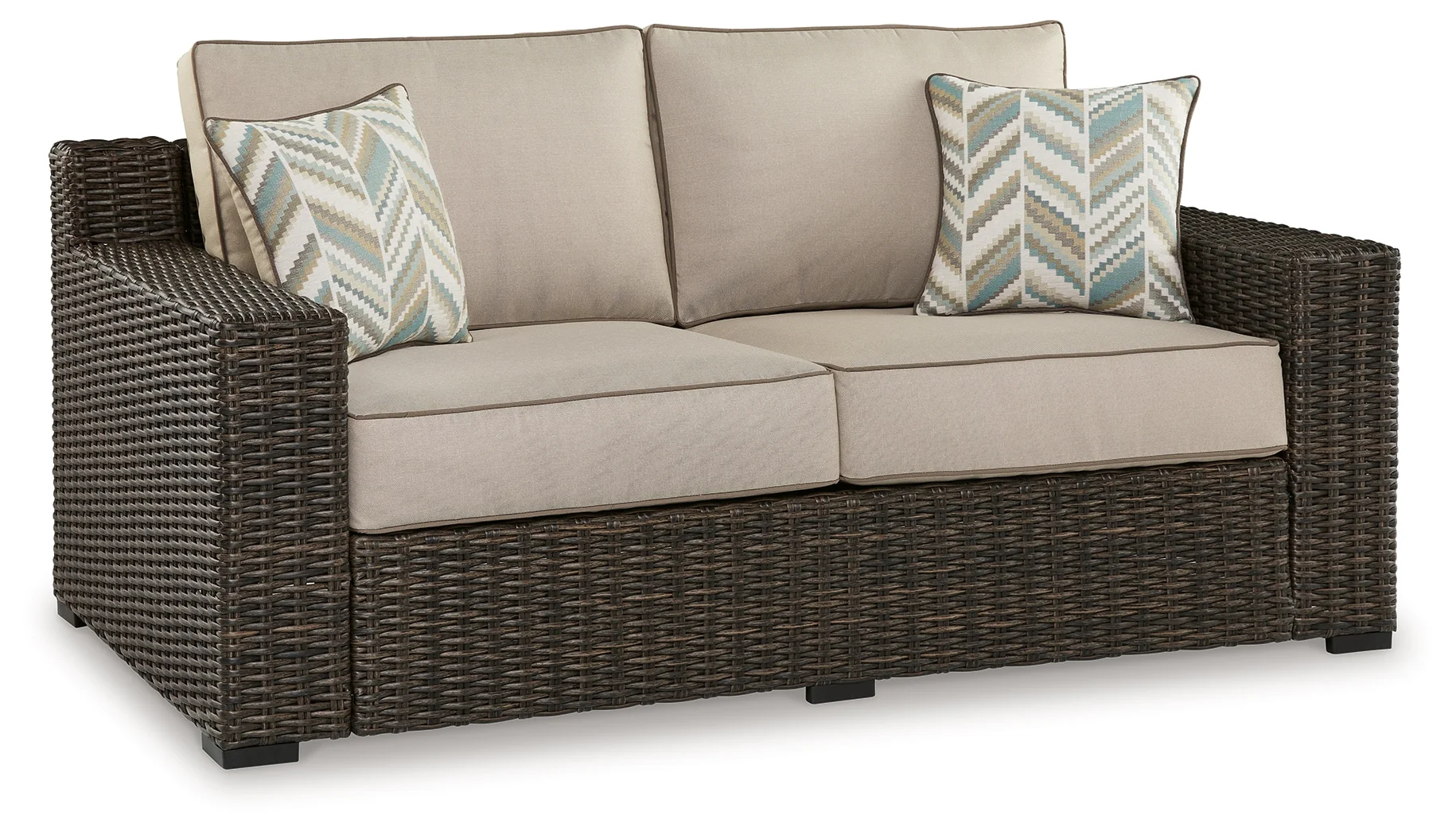 Coastline Outdoor Loveseat with Cushion - Image 4