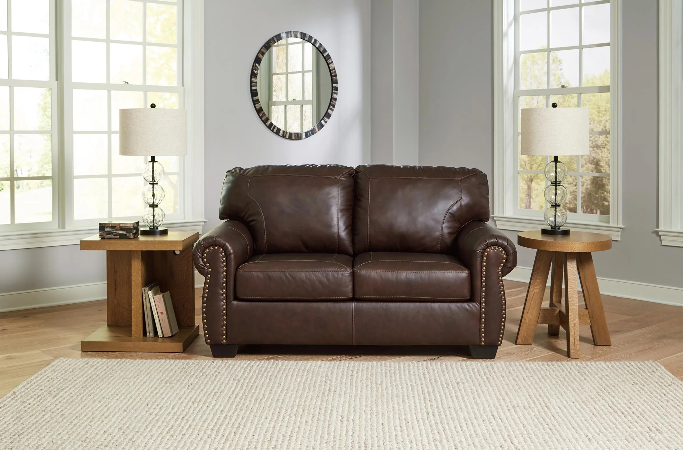 Colleton Leather Loveseat - Image 2