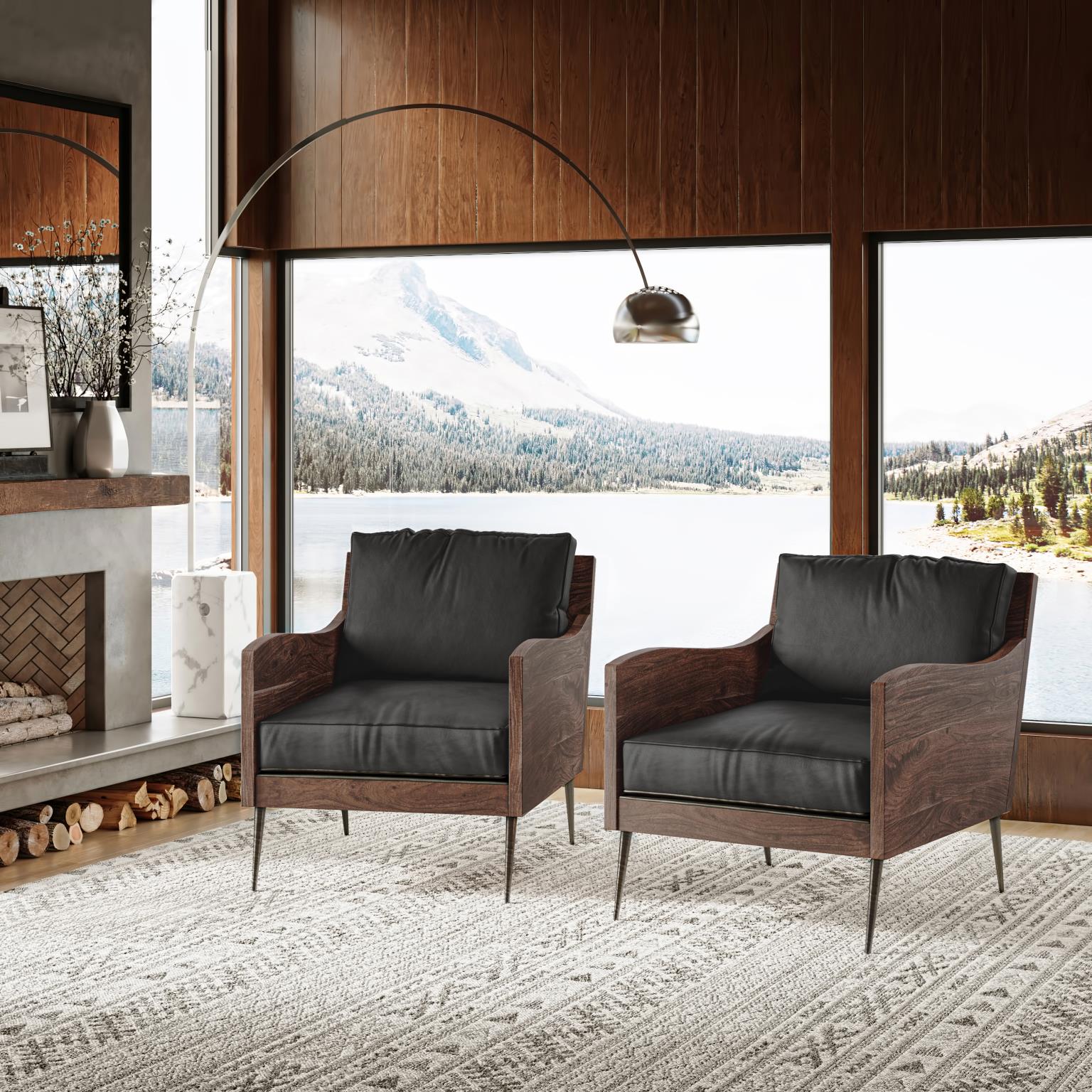 Colson Leather Accent Chair - Image 10