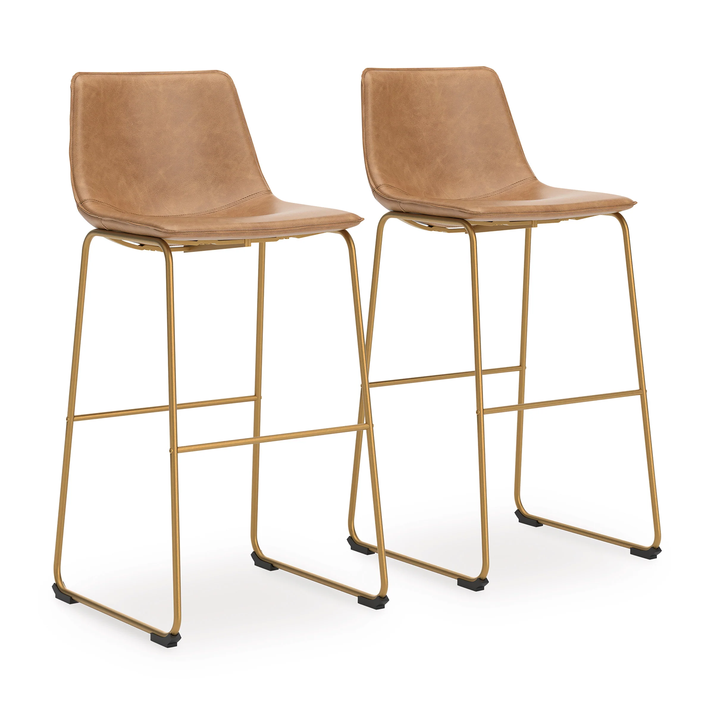 Crandox Upholstered Bar Height Barstool (Set of 2) - Image 2