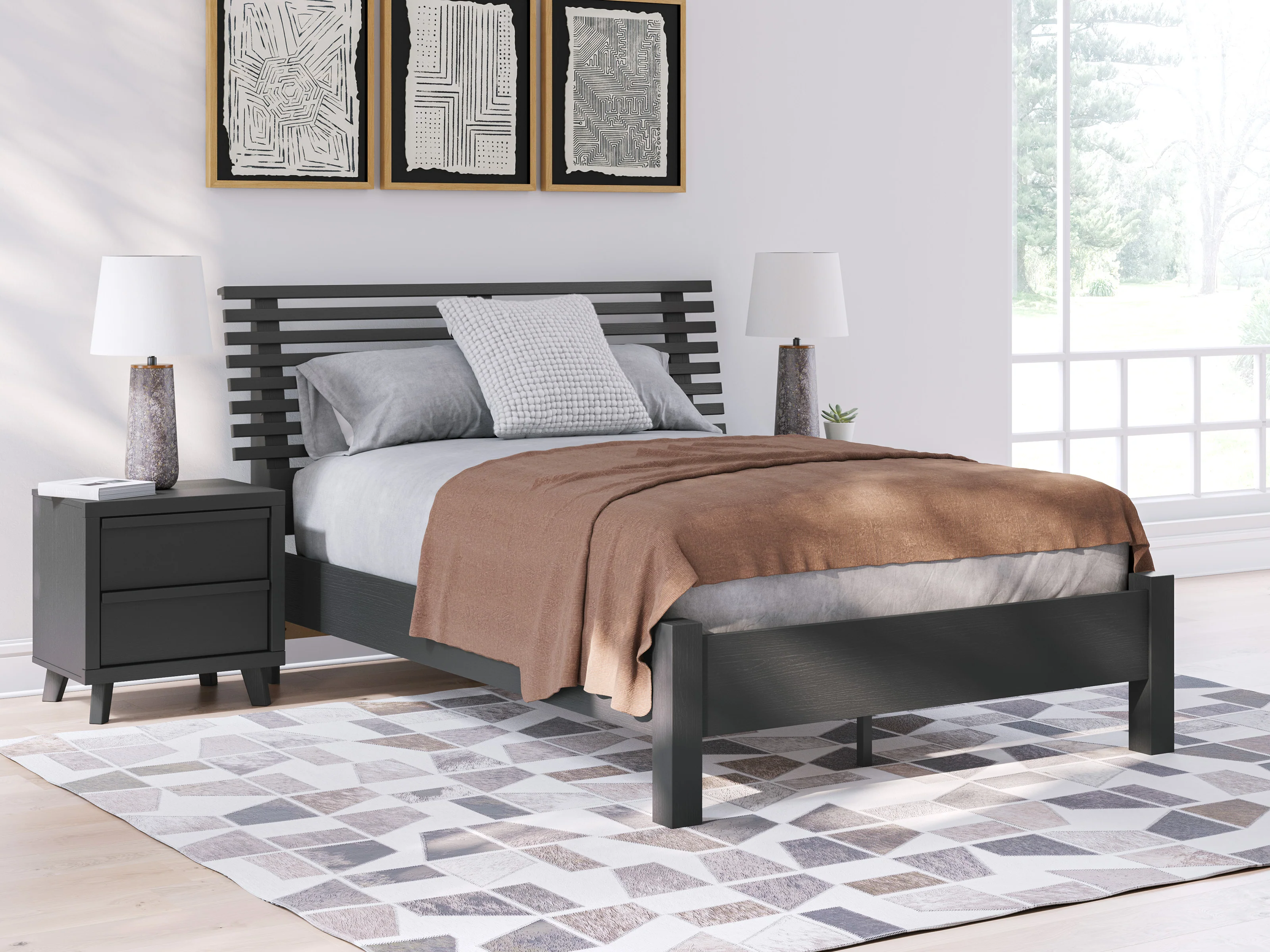 Danziar Slat Panel Bed - Image 7
