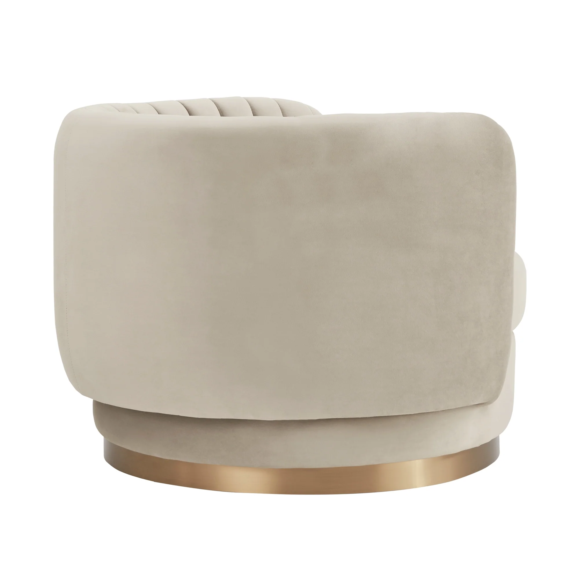 Davy Velvet Swivel Accent Chair - Image 3