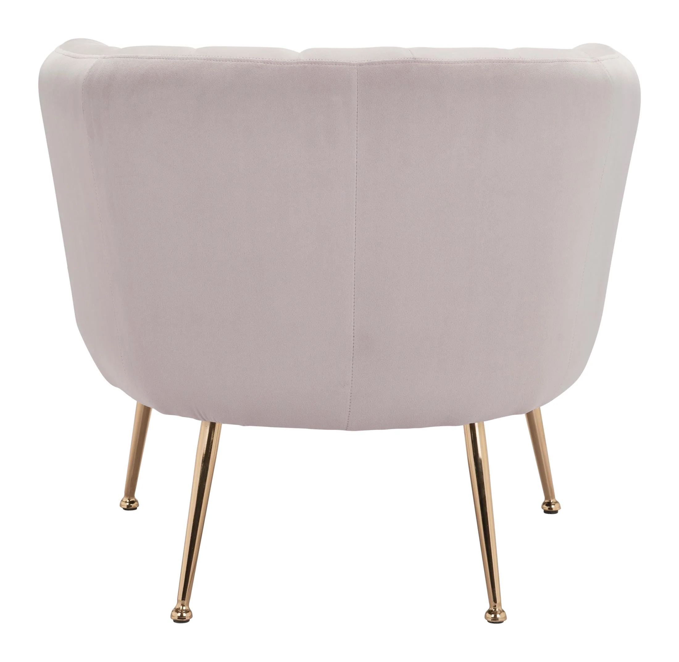 Deco Accent Chair Beige & Gold - Image 7