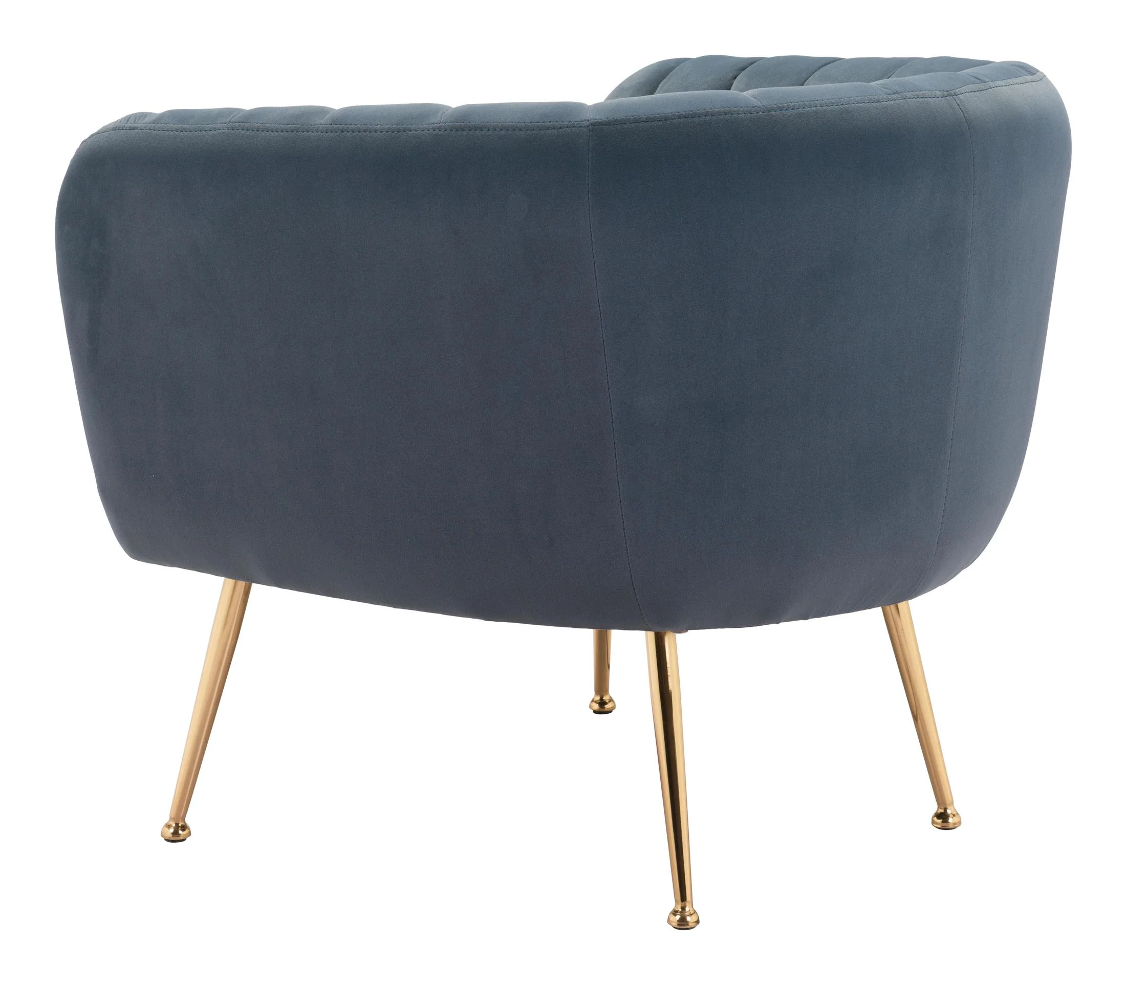 Deco Accent Chair Gray & Gold - Image 9