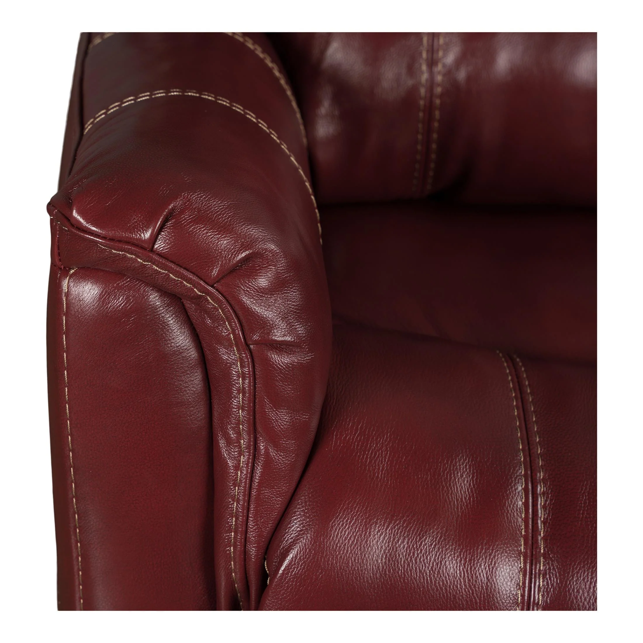 Delia Leather Swivel Glider Rocker Recliner - Image 2