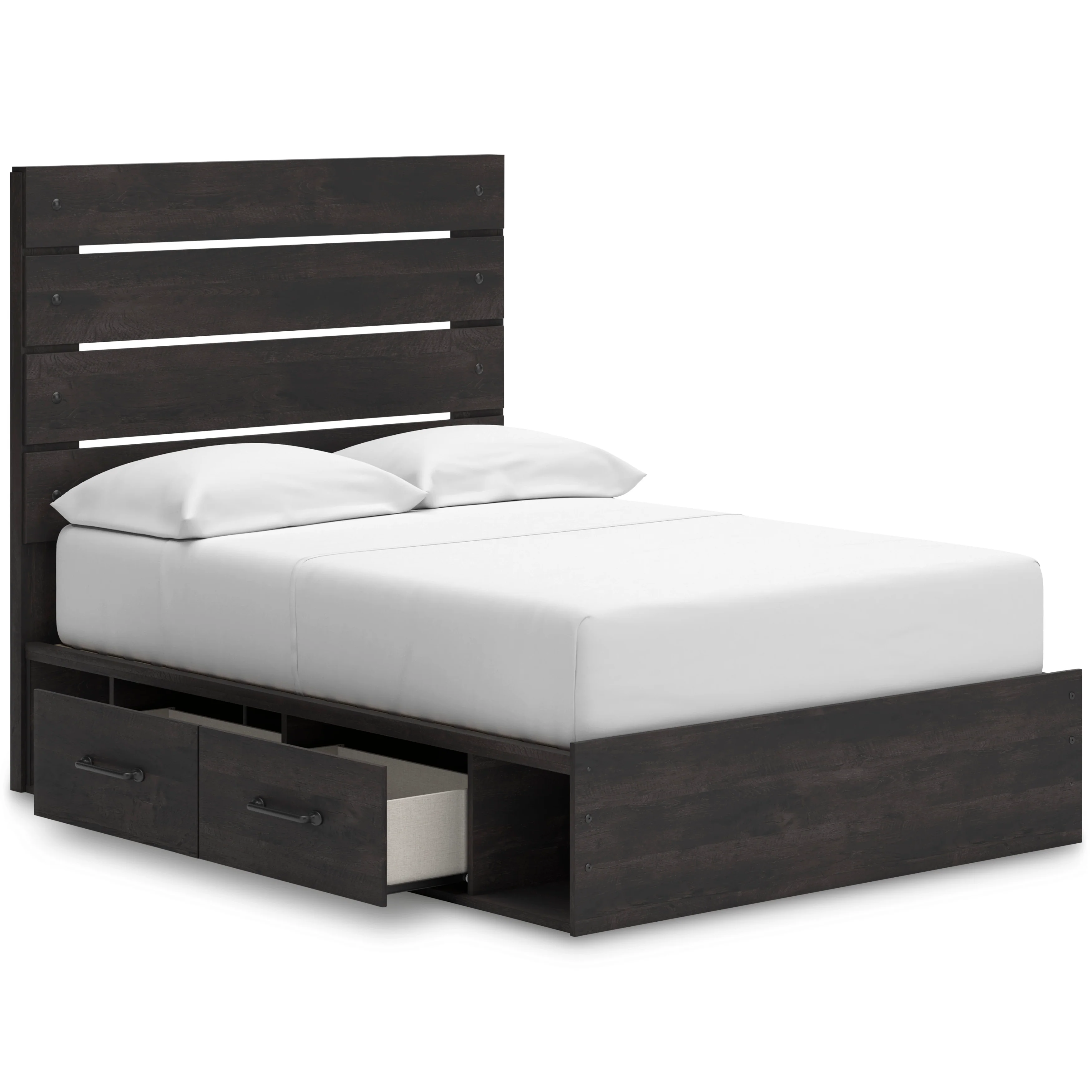 Delmorta Panel Bed with Double Storage - Image 9