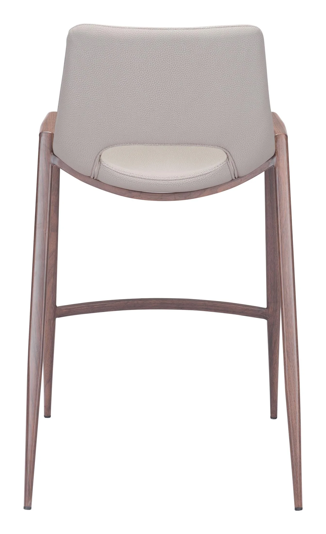 Desi Counter Stool (Set of 2) Beige & Walnut - Image 7