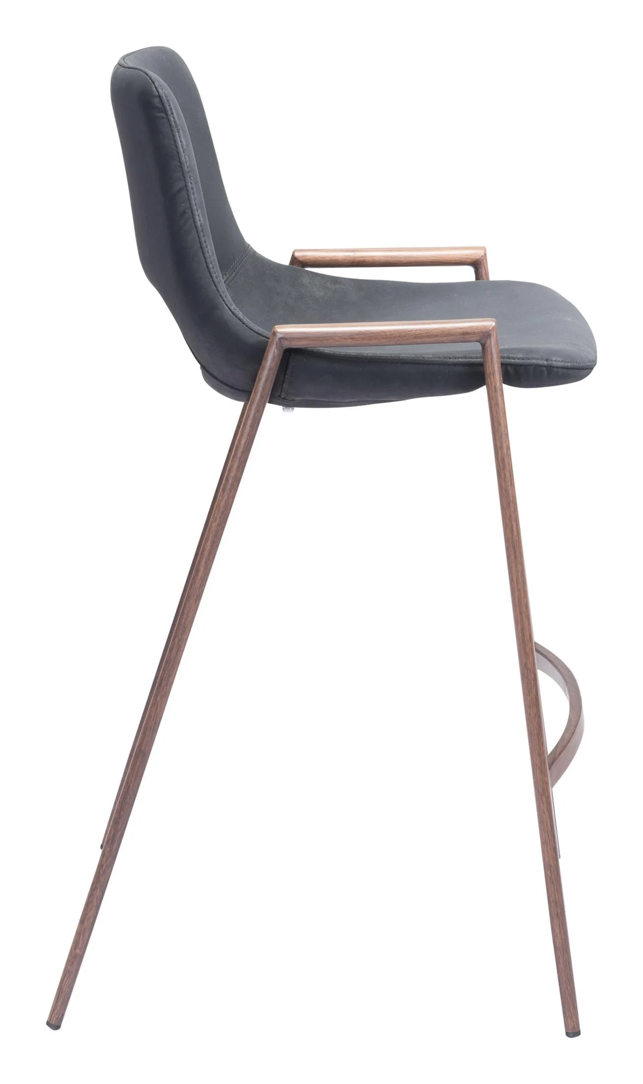 Desi Counter Stool (Set of 2) Black & Walnut - Image 6