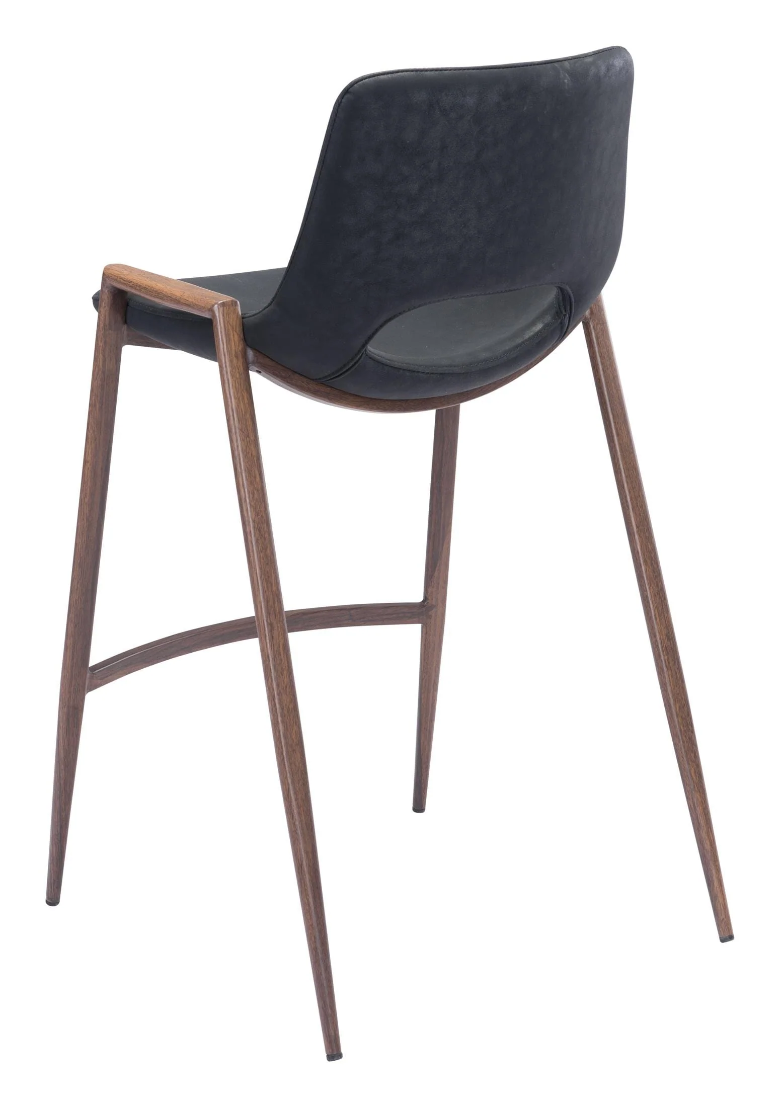 Desi Counter Stool (Set of 2) Black & Walnut - Image 8