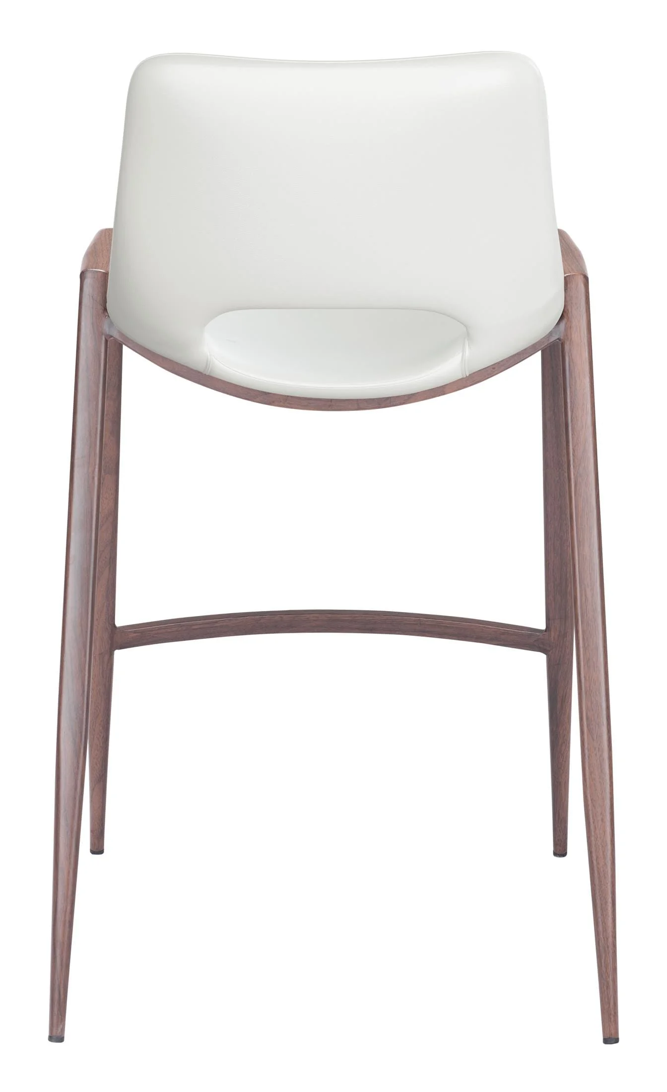 Desi Counter Stool (Set of 2) White & Walnut - Image 7