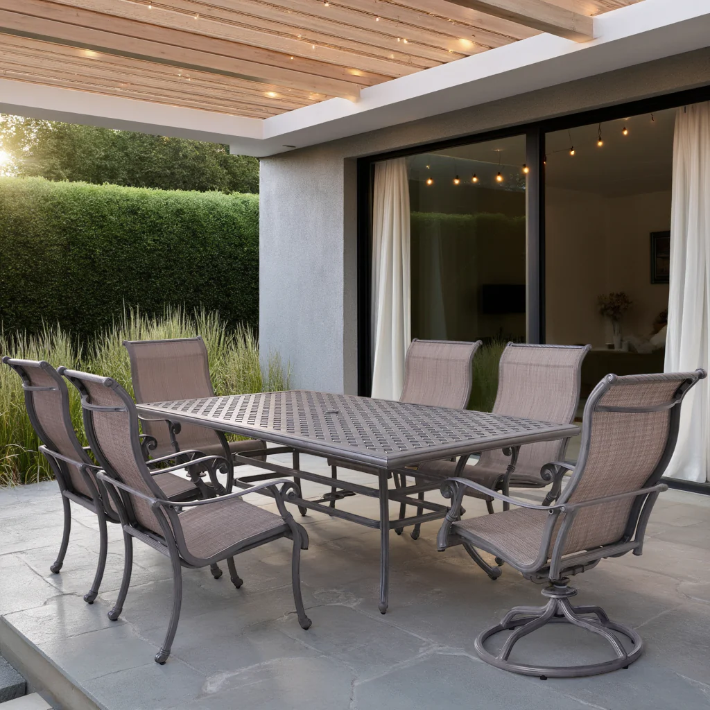 Claremont Outdoor Patio Dining Table - Image 2