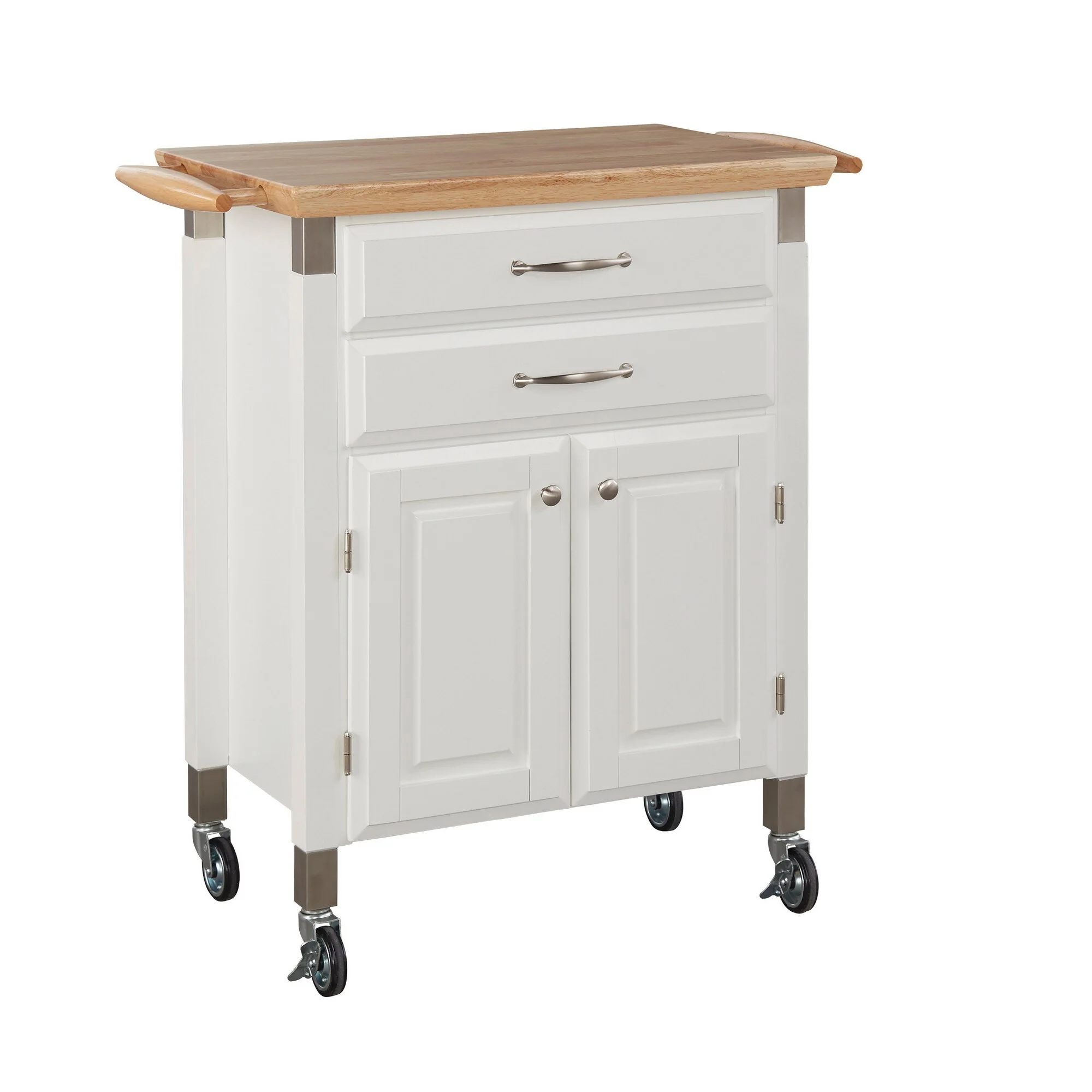 Dolly Madison Off-White Kitchen Cart - Image 5