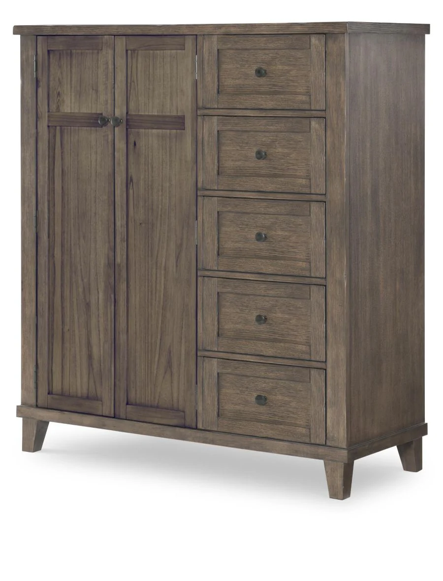 XXX's & OOO's Door Chest-Cocoa
