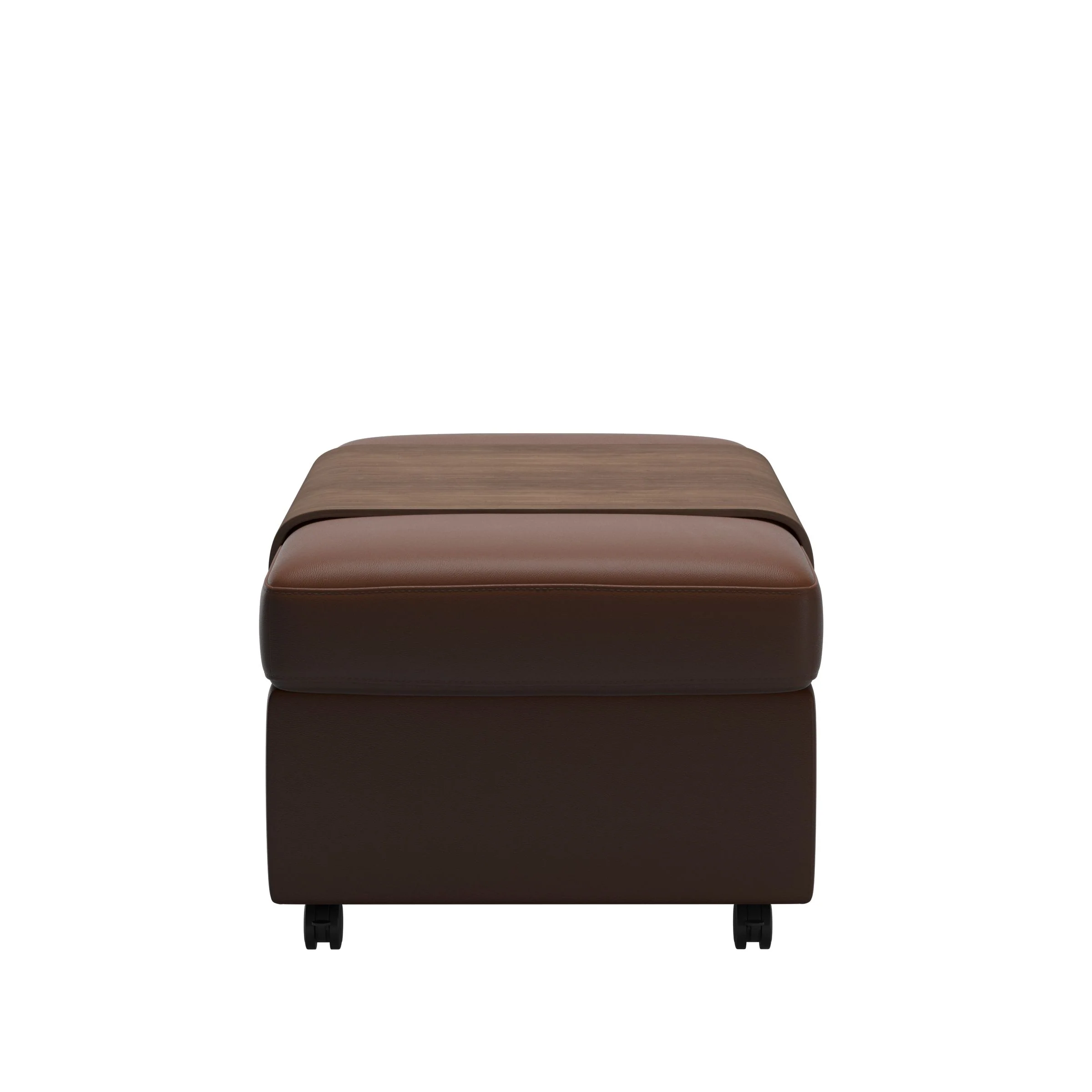 Flora Wood Double Ottoman with Table - Image 3