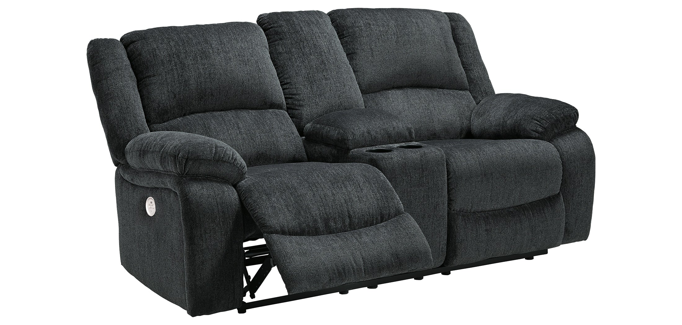 Draycoll Power Reclining Loveseat with Console - Image 2