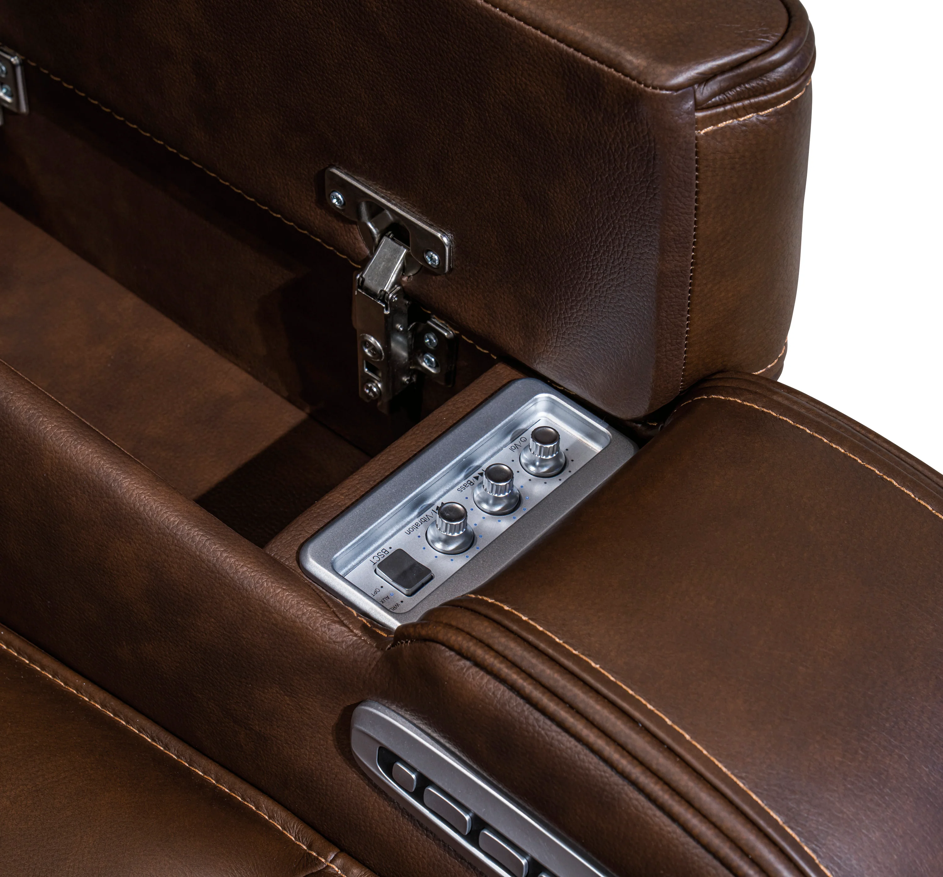 Dreamer Power Reclining Console Loveseat with Audio Seating - Image 26