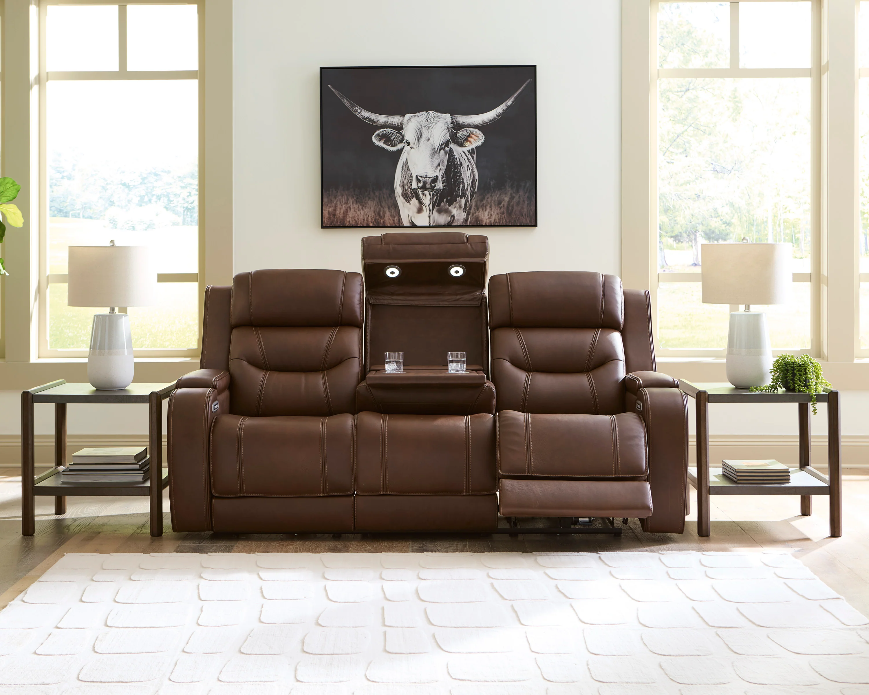 Dreamer Power Reclining Sofa with Audio Seating and Drop-Down Table - Image 20