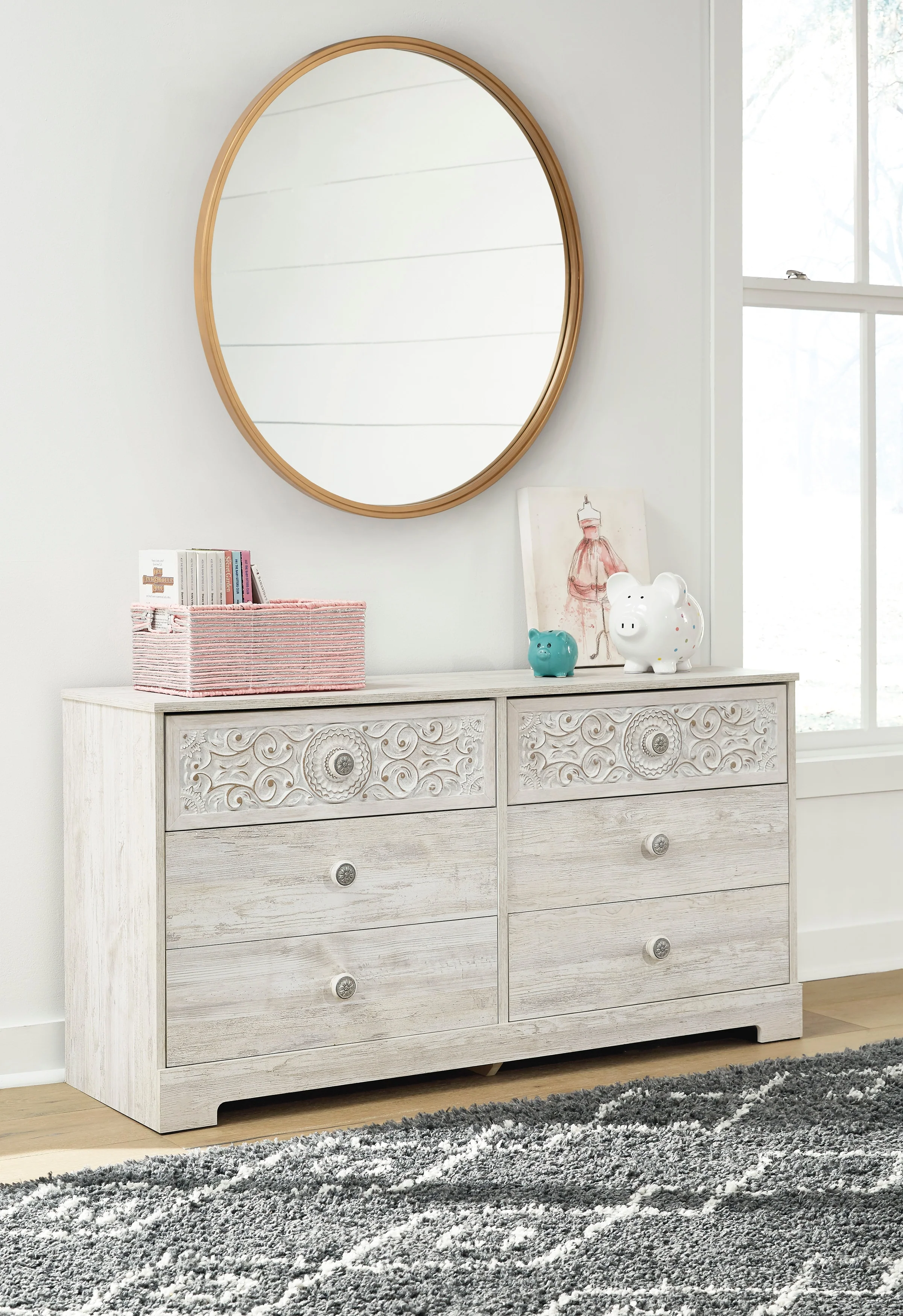 Paxberry 6 Drawer 53" Dresser - Image 2