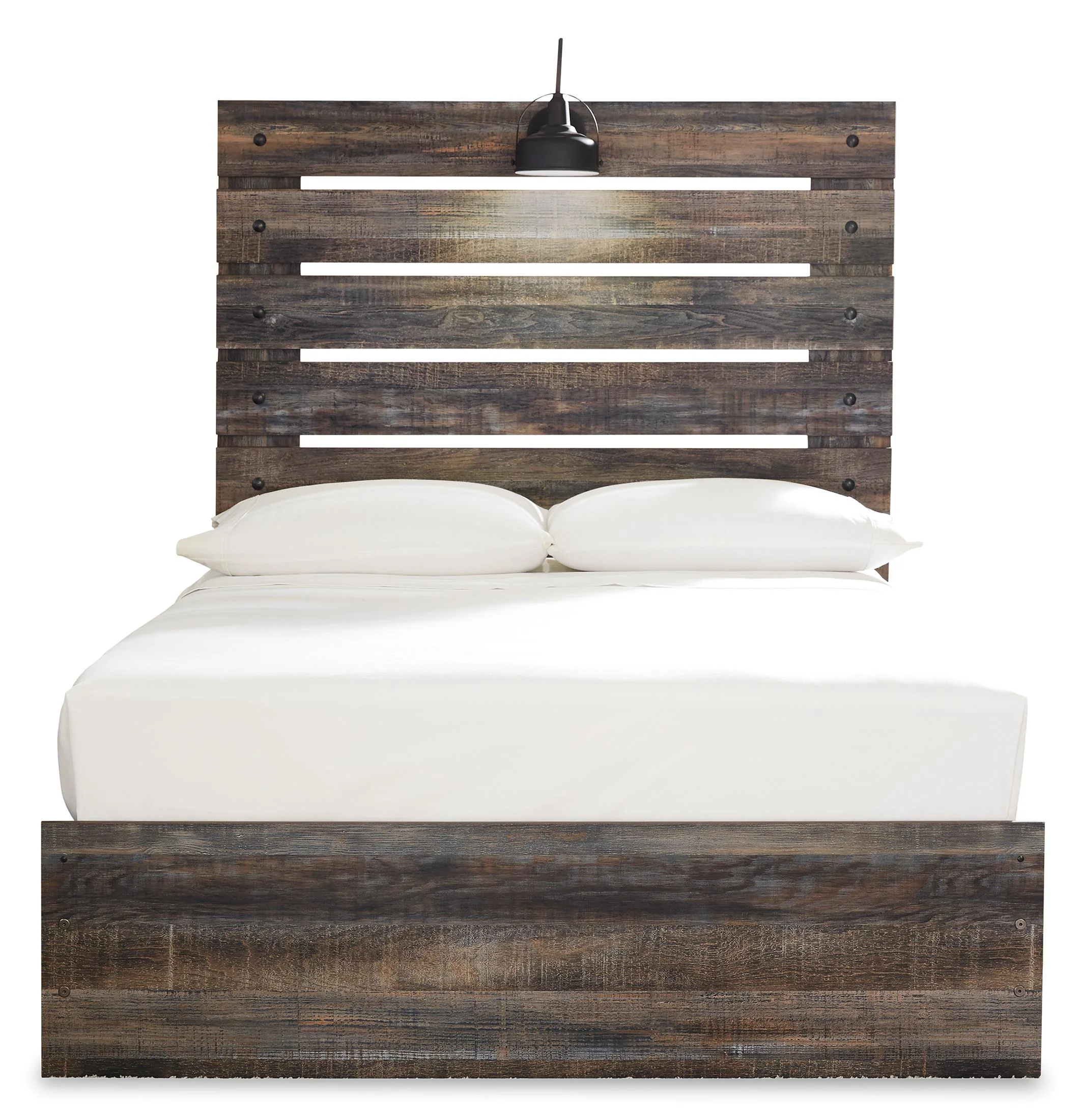 Drystan Full Panel Bed with 2 Storage Drawers and 2 Cubbies - Image 4