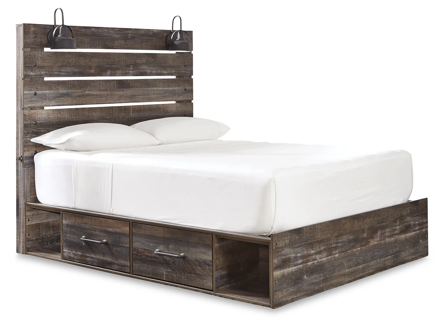 Drystan Queen Panel Bed with 4 Storage Drawers and 4 Cubbies - Image 6