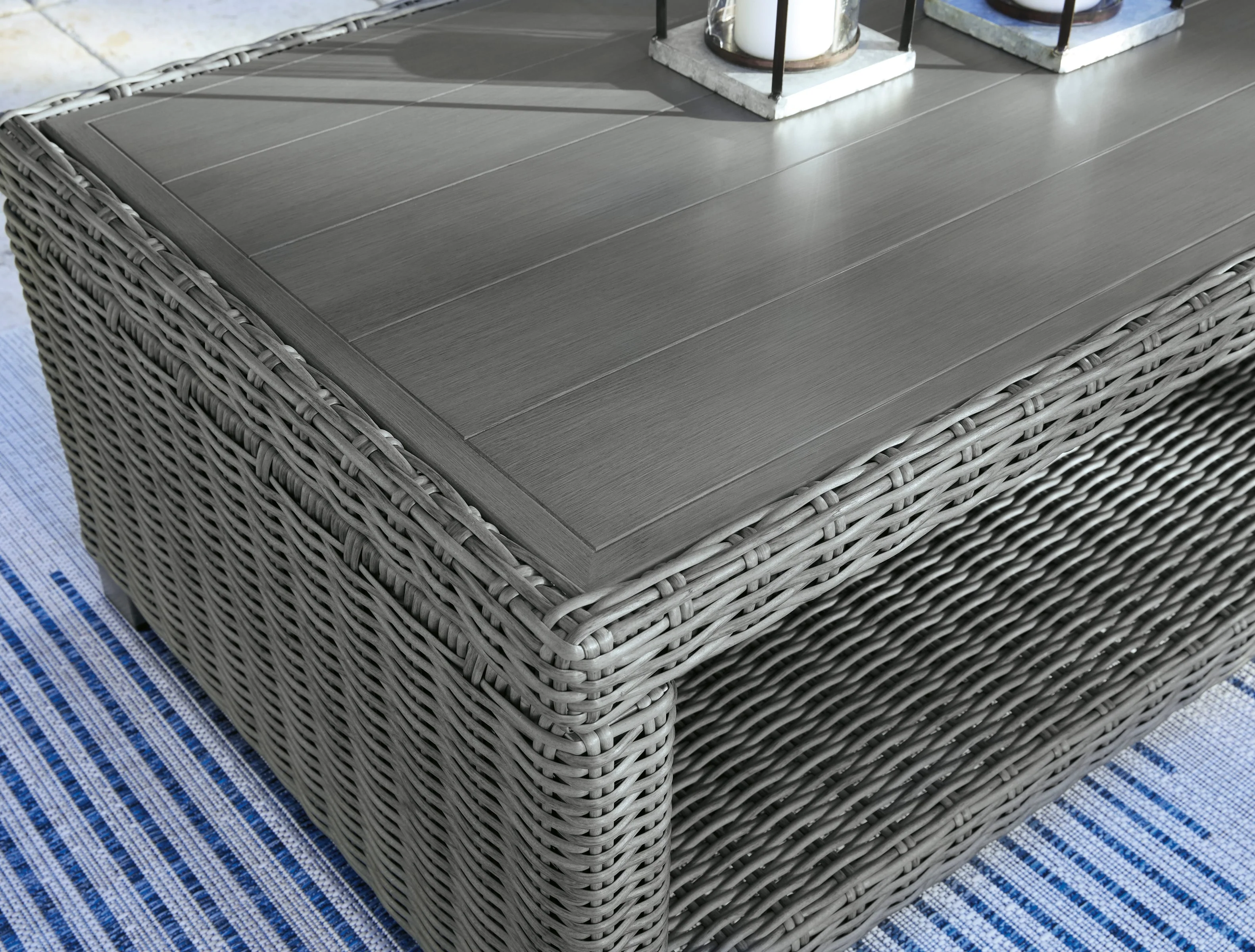 Ashley Elite Park Outdoor Patio Coffee Table - Image 5