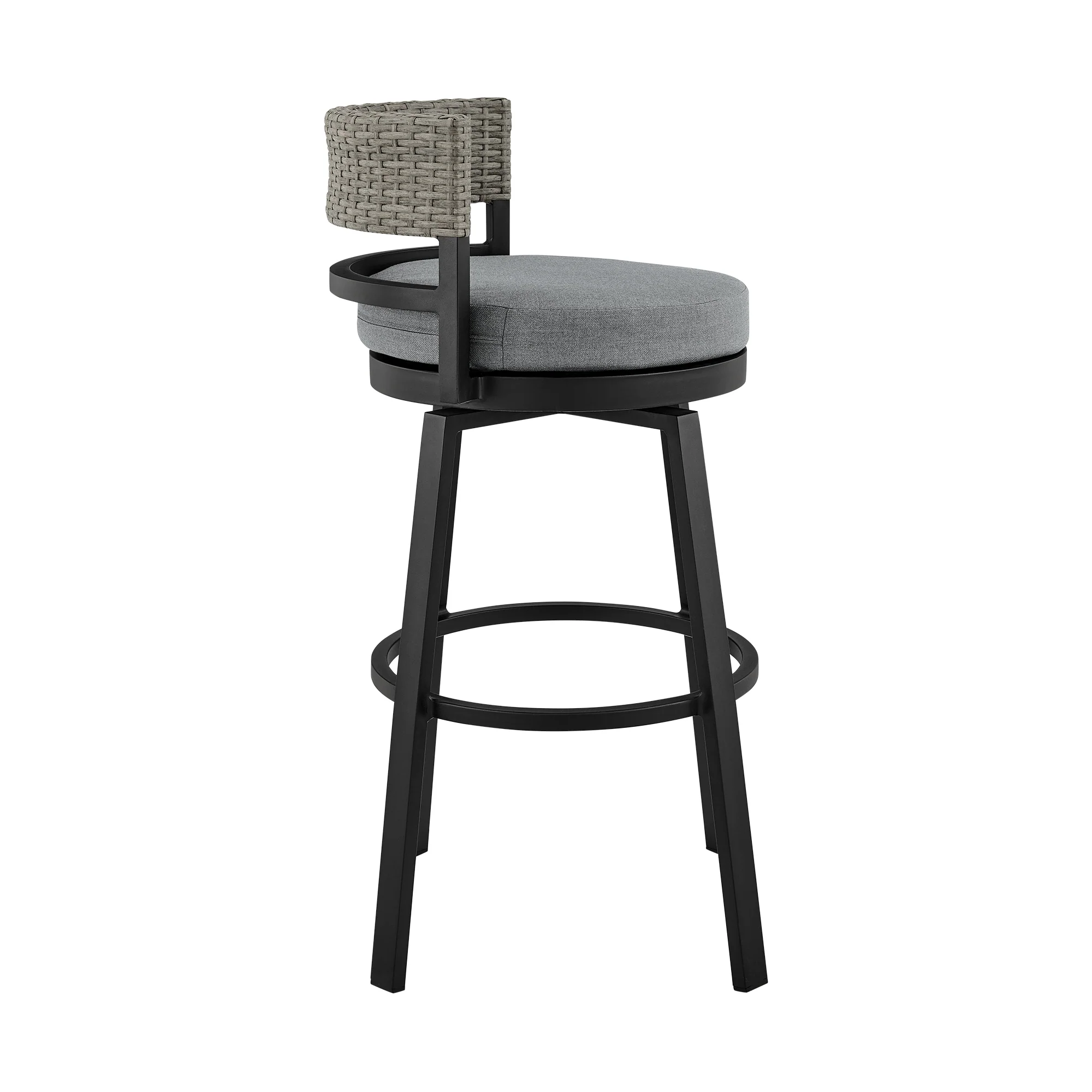 Encinitas Outdoor Patio Swivel Bar Stool - Image 3