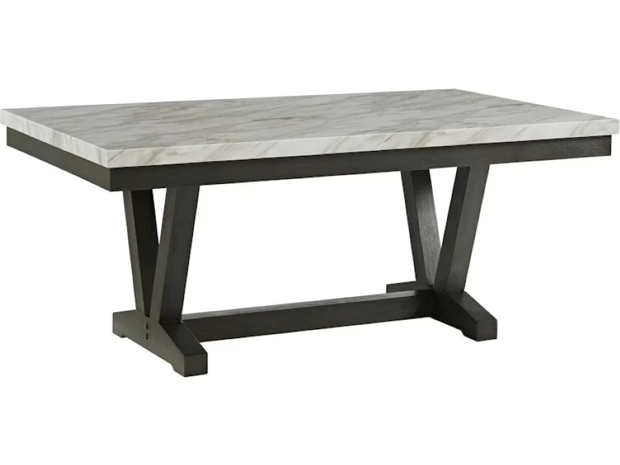 Chloe Faux Marble Dining Table - Image 2
