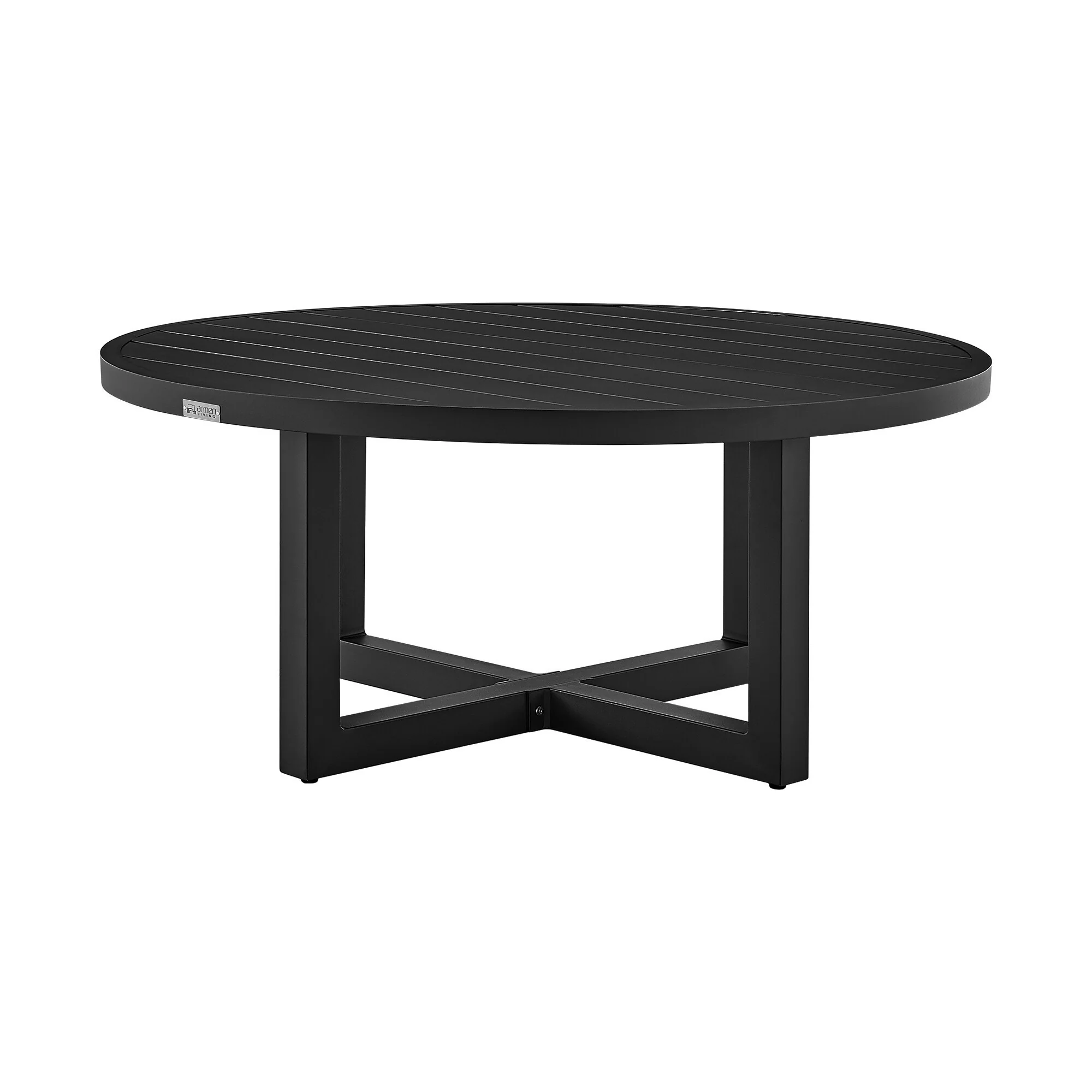 Felicia and Argiope 3 Piece Patio Outdoor Swivel Seating Set in Black Aluminum - Image 4